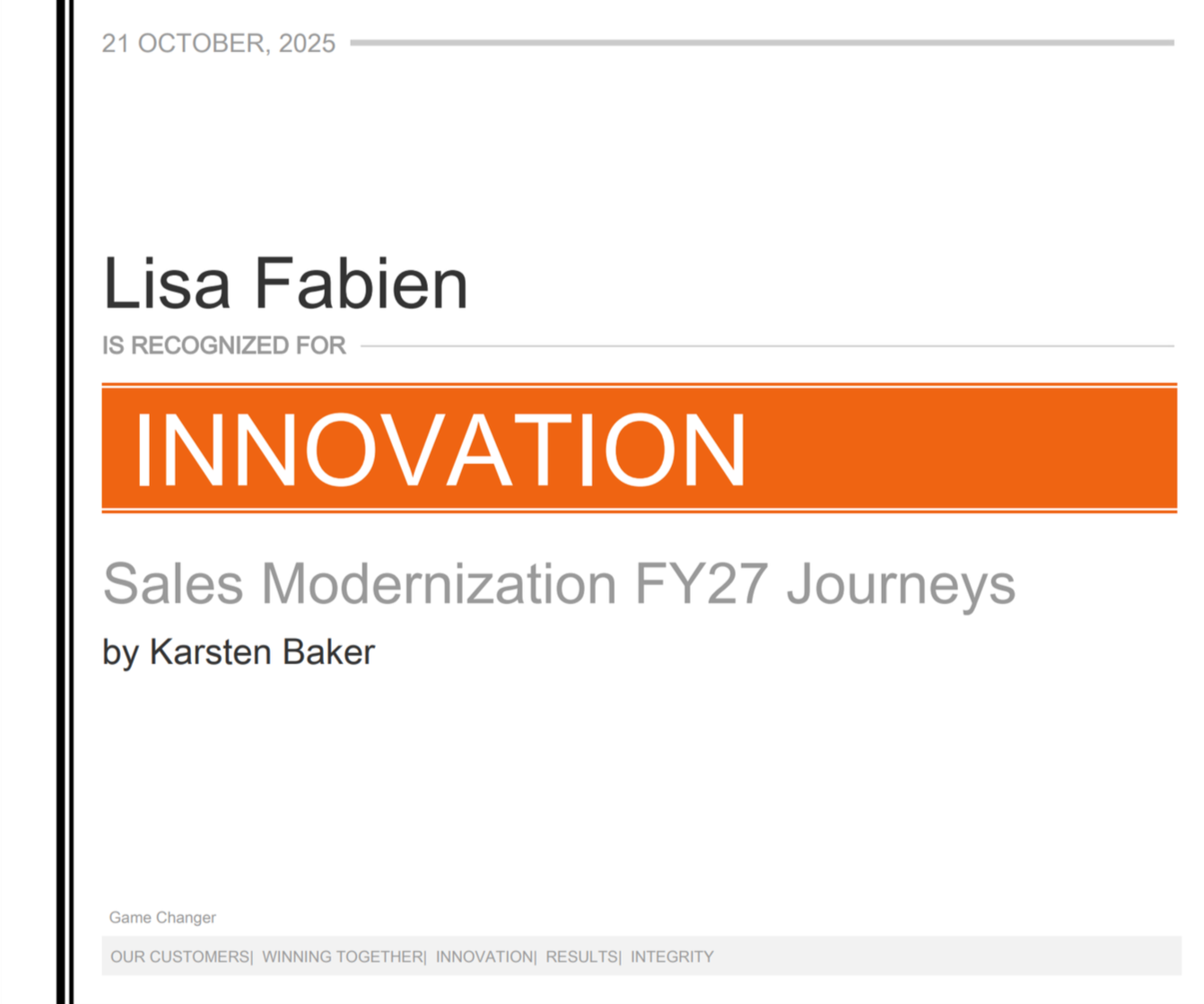 Sales Modernization