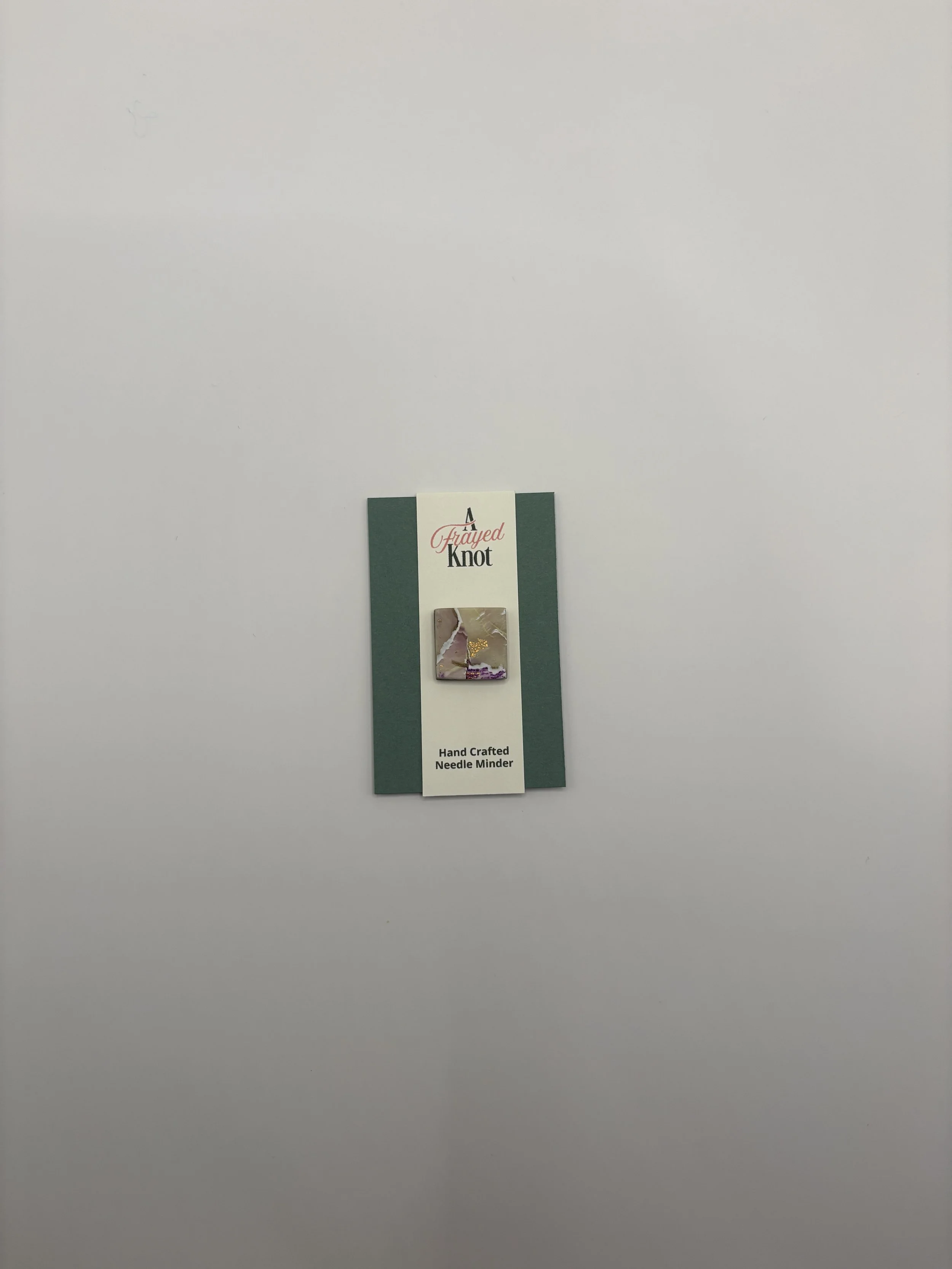 Multicolored Marble Square Hand Crafted Needle Minder