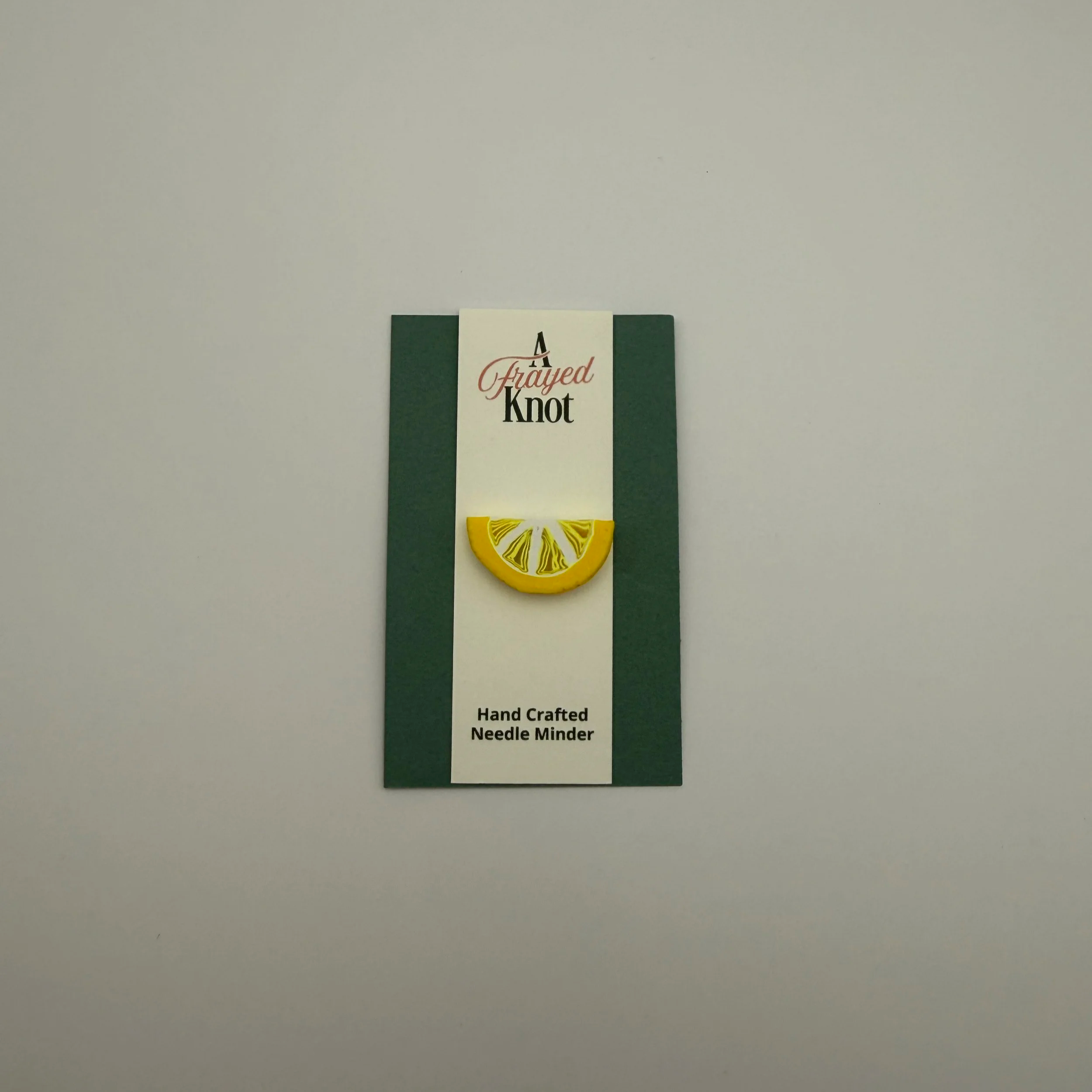 Lemon Wedge Hand Crafted Needle Minder