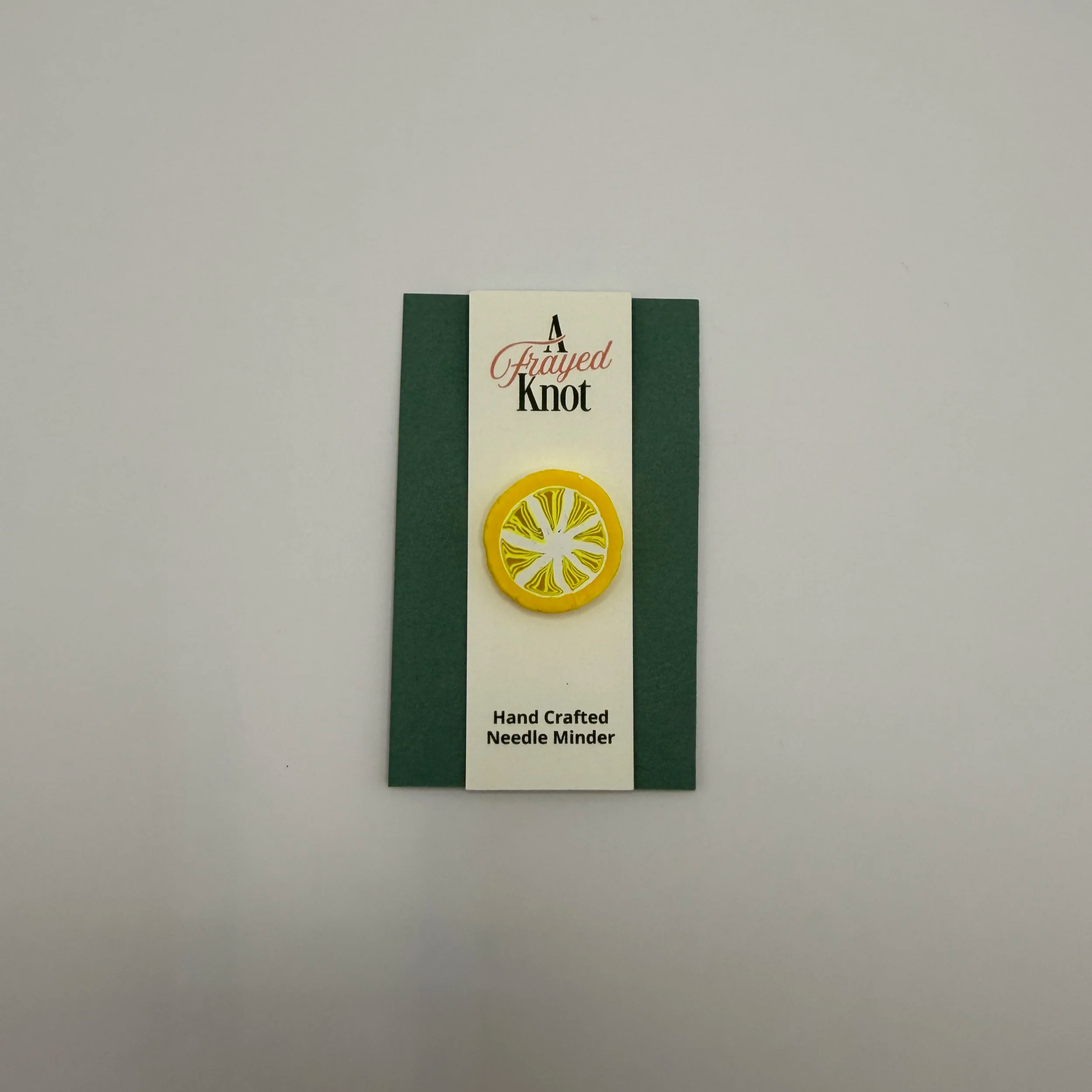 Lemon Slice Hand Crafted Needle Minder