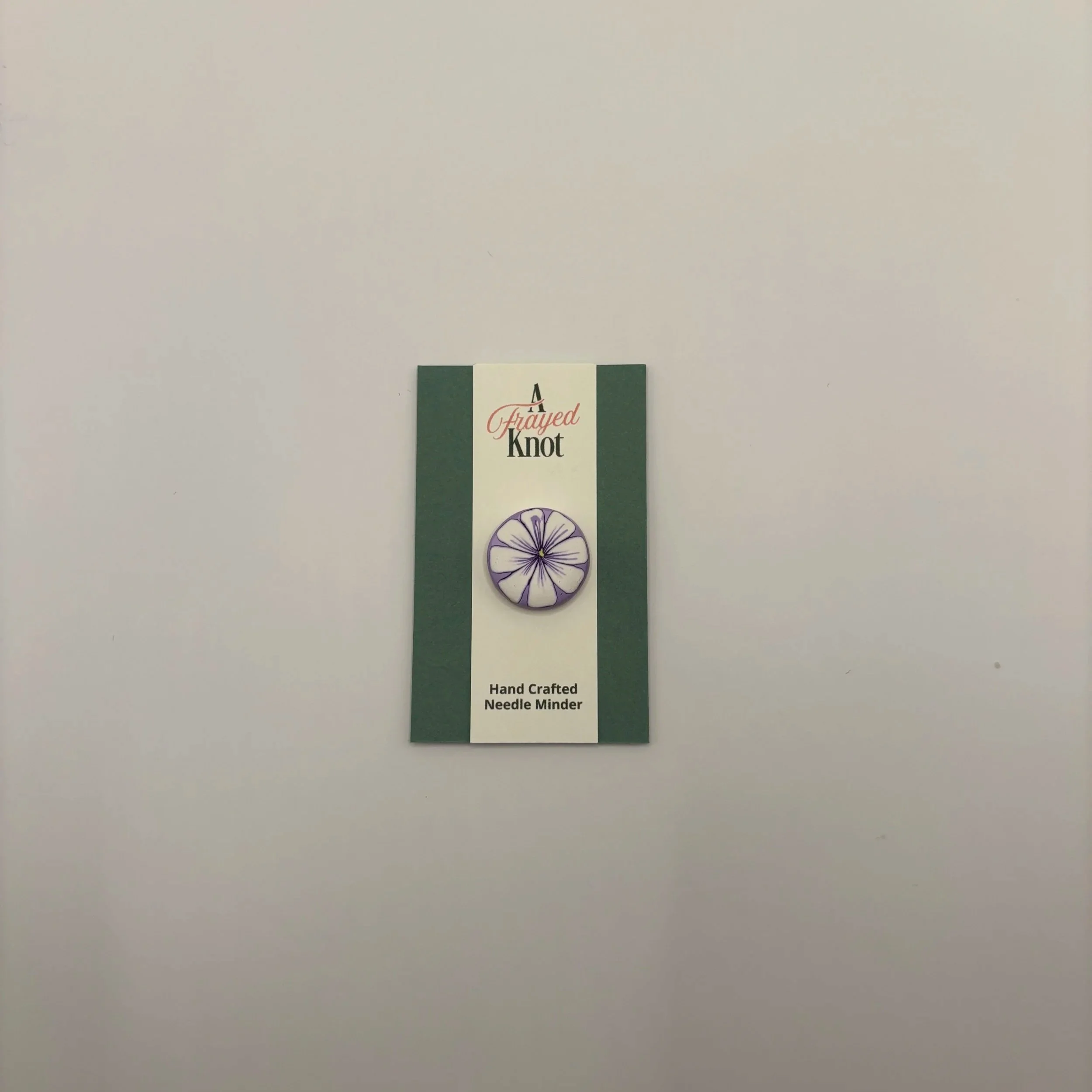 Purple and White Flower Needle Minder