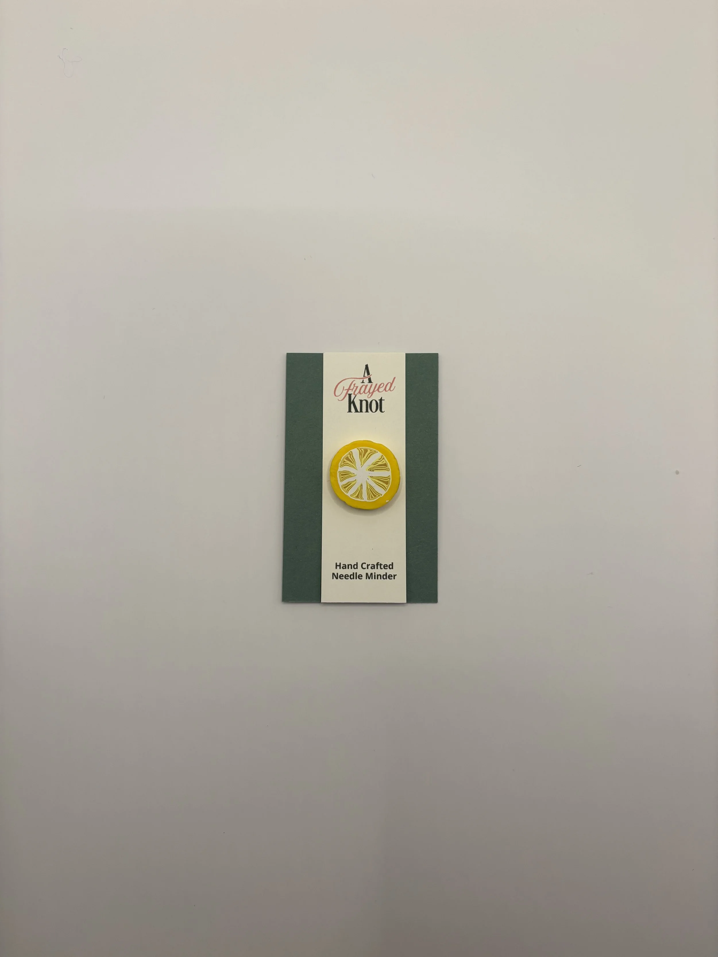 Lemon Slice Hand Crafted Needle Minder