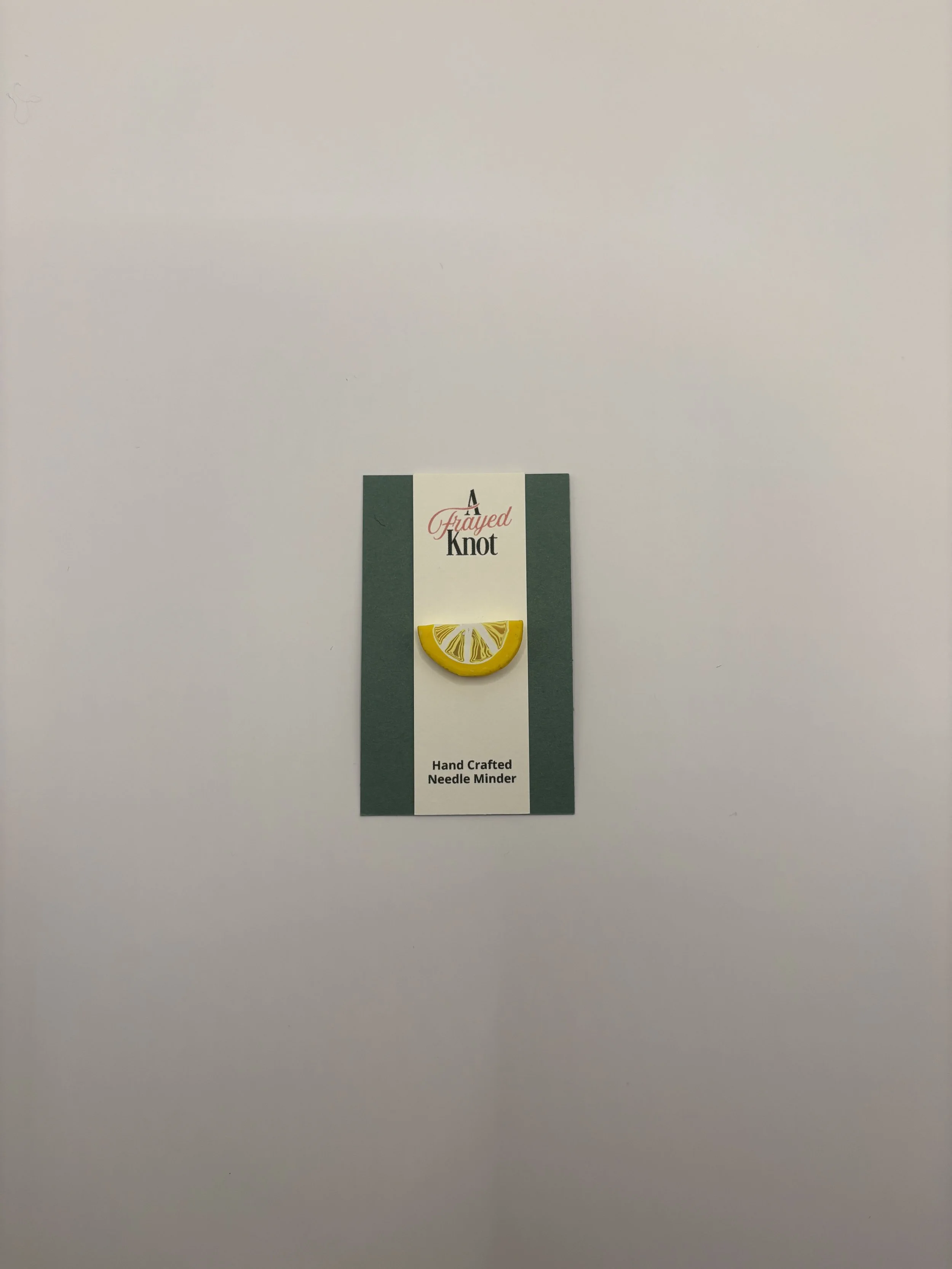 Lemon Wedge Hand Crafted Needle Minder