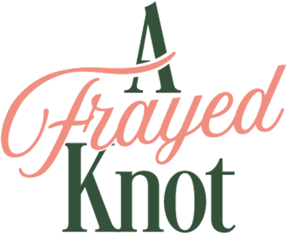 Illustration of the phrase "A Fried Knot" with a stylized design in pink and green colors.