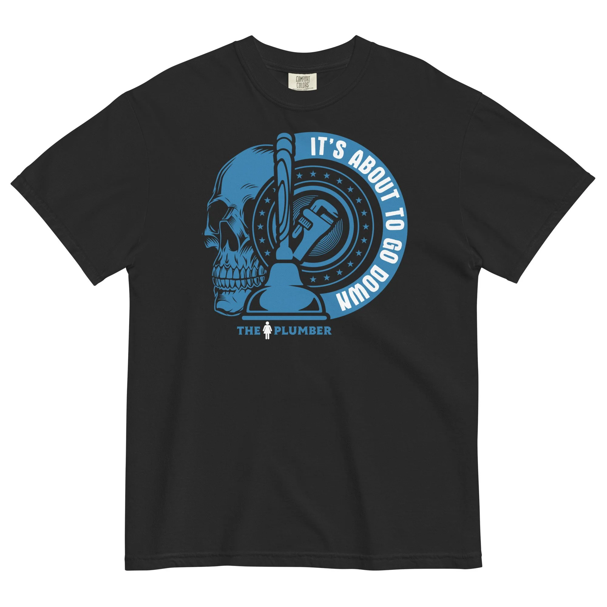 IT’S ABOUT TO GO DOWN UNISEX GARMENT-DYED HEAVYWEIGHT T-SHIRT