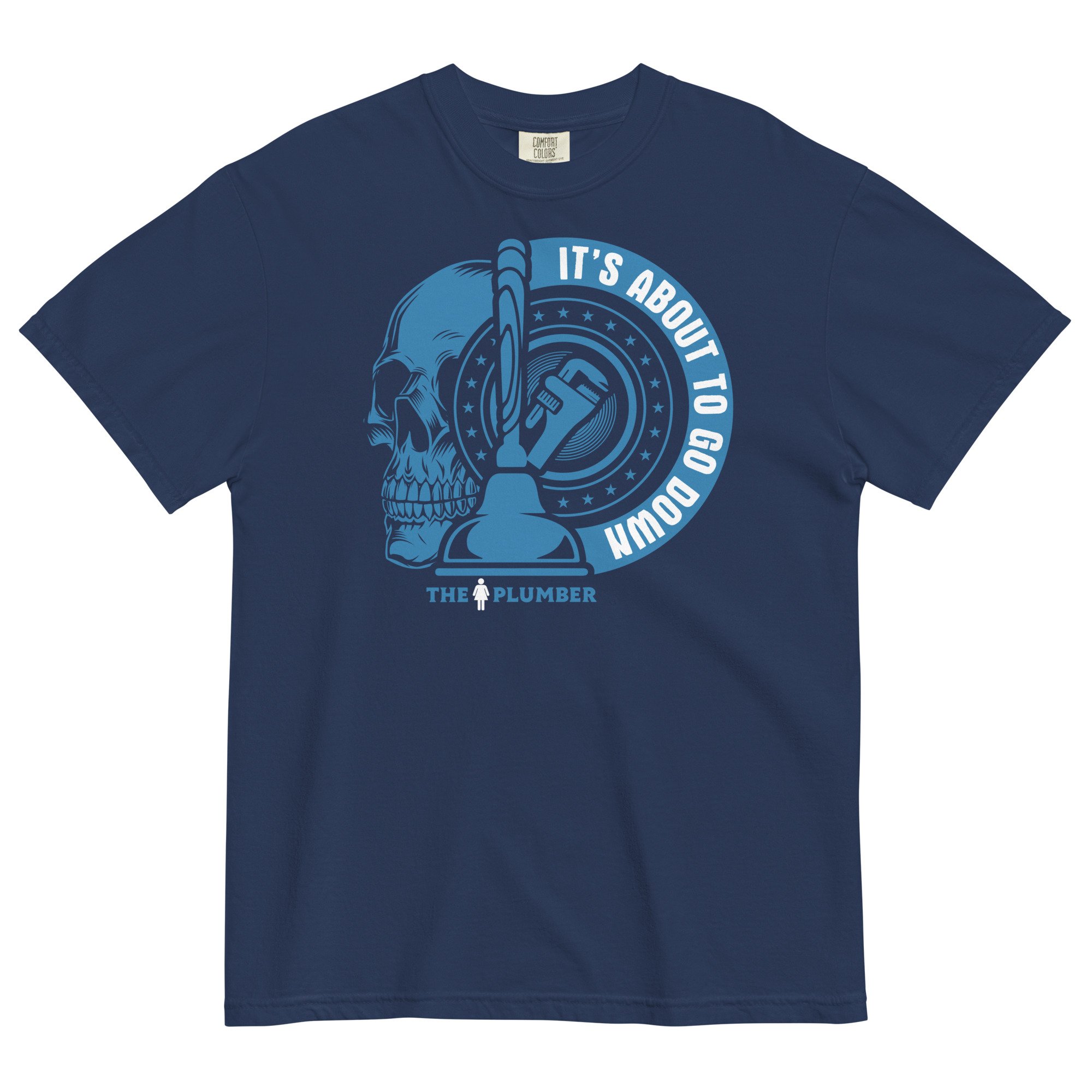 IT’S ABOUT TO GO DOWN UNISEX GARMENT-DYED HEAVYWEIGHT T-SHIRT