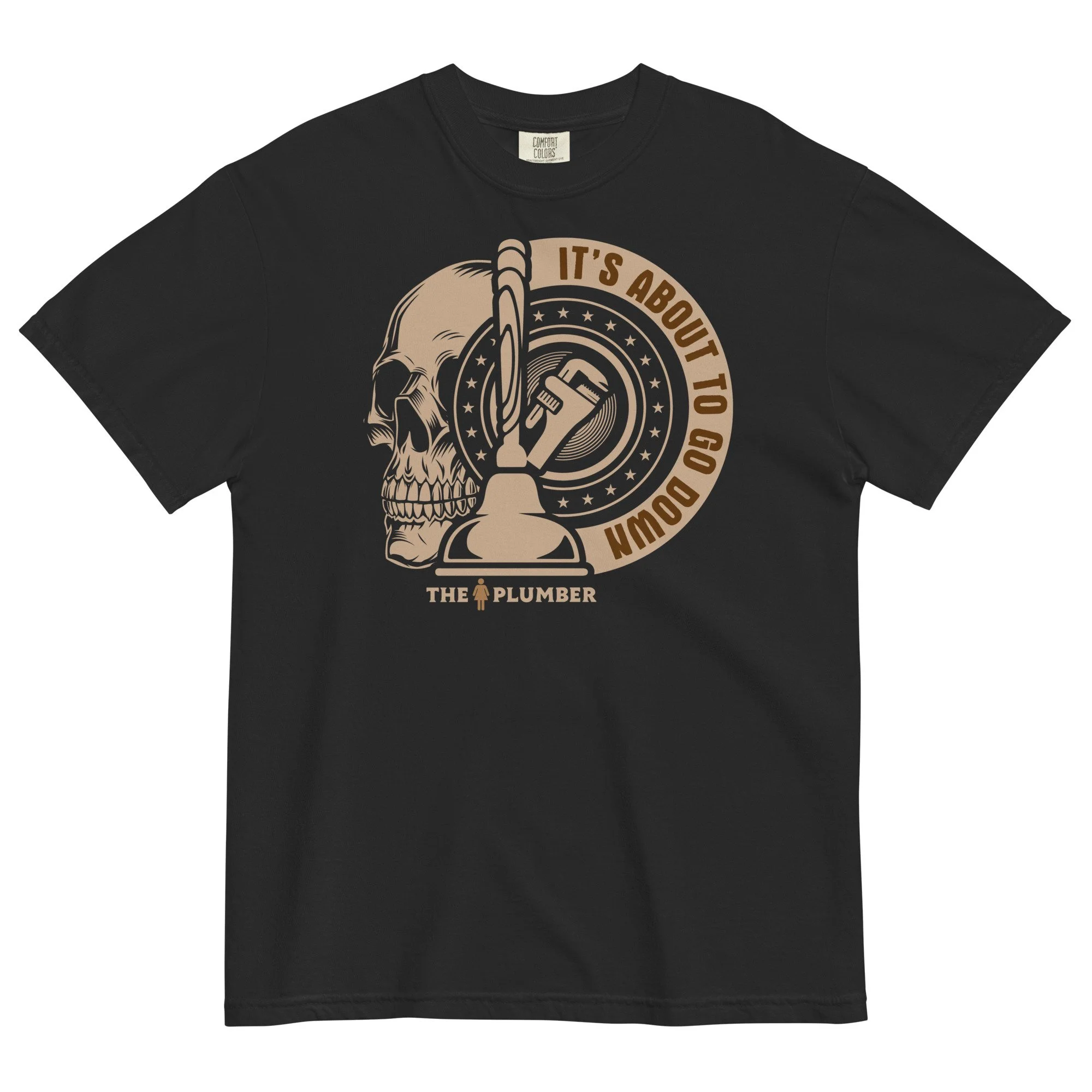 IT’S ABOUT TO GO DOWN UNISEX GARMENT-DYED HEAVYWEIGHT T-SHIRT