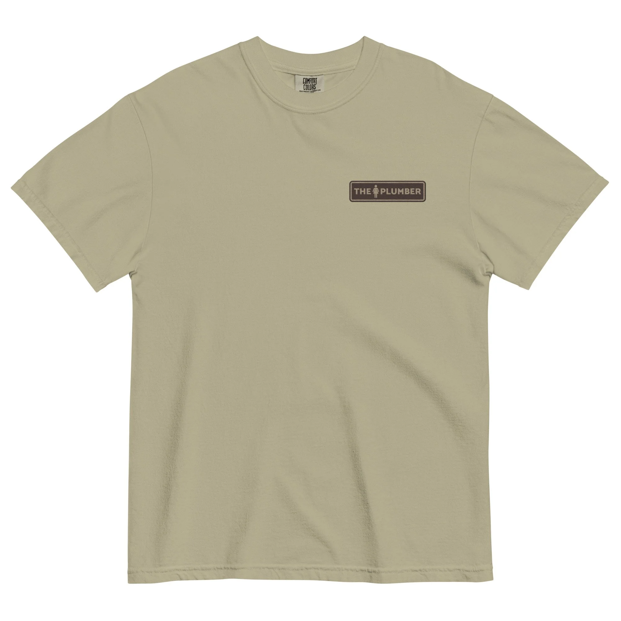 THE LADY PLUMBER EMBROIDERED UNISEX GARMENT-DYED HEAVYWEIGHT T-SHIRT