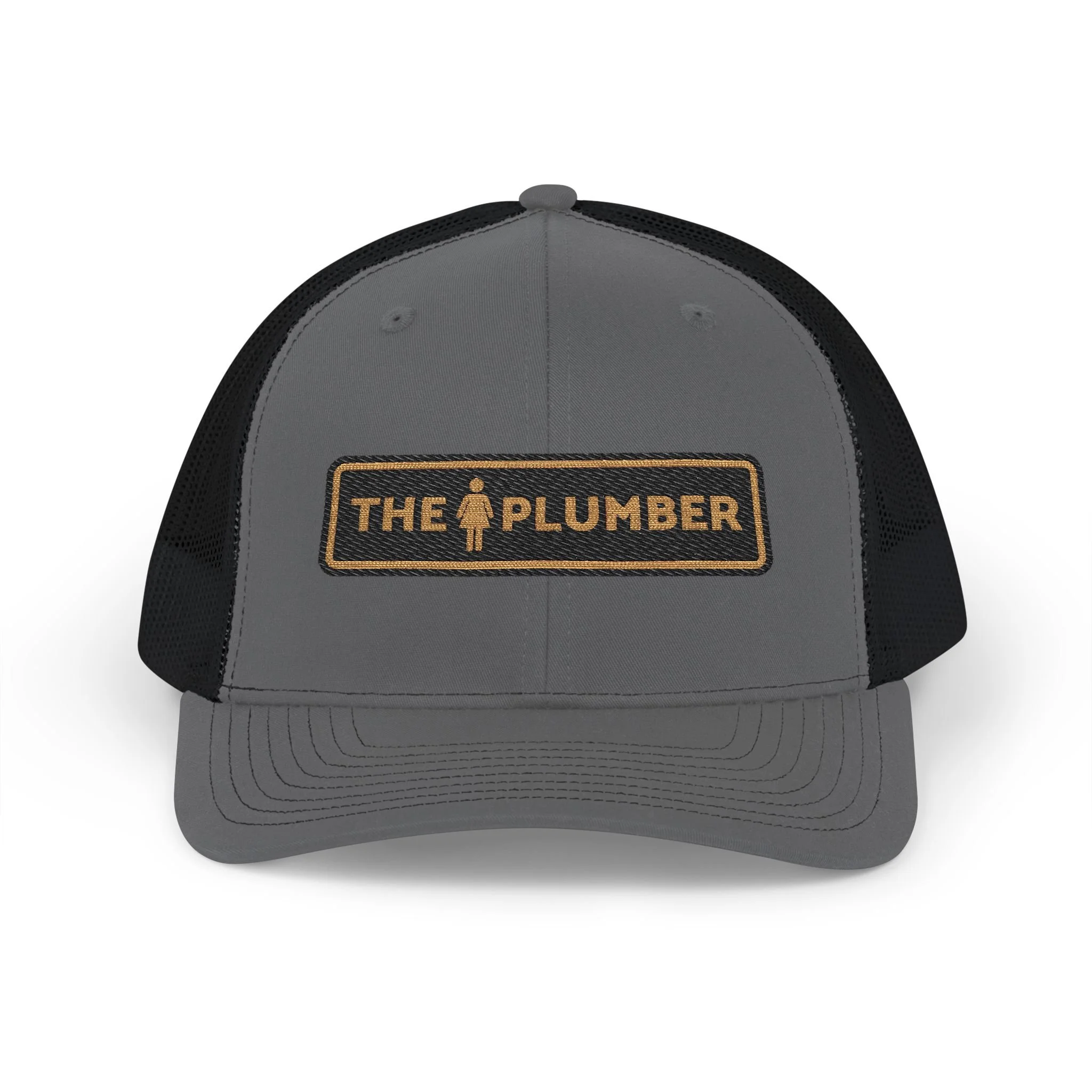 THE LADY PLUMBER EMBROIDERED SNAPBACK TRUCKER CAP