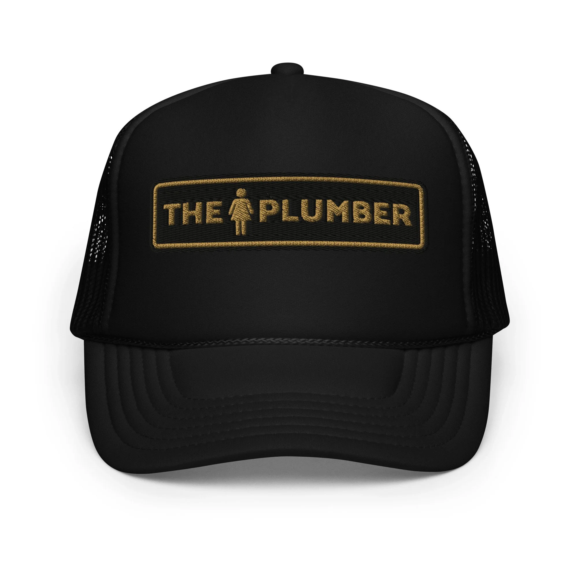 THE LADY PLUMBER EMBROIDERED FOAM TRUCKER HAT