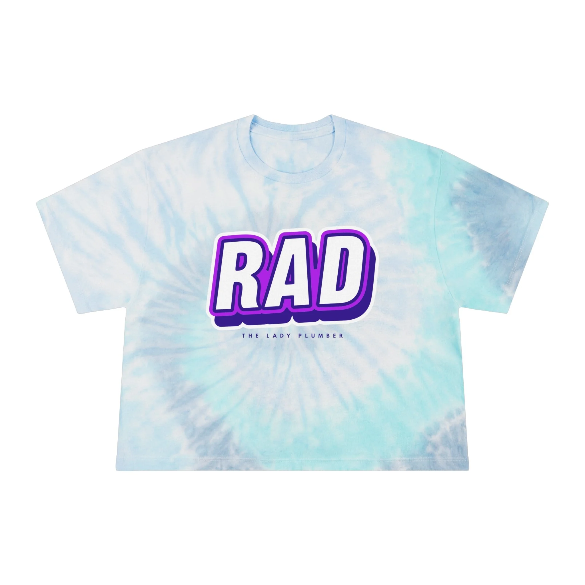 RAD WOMEN'S TIE-DYE CROP TEE