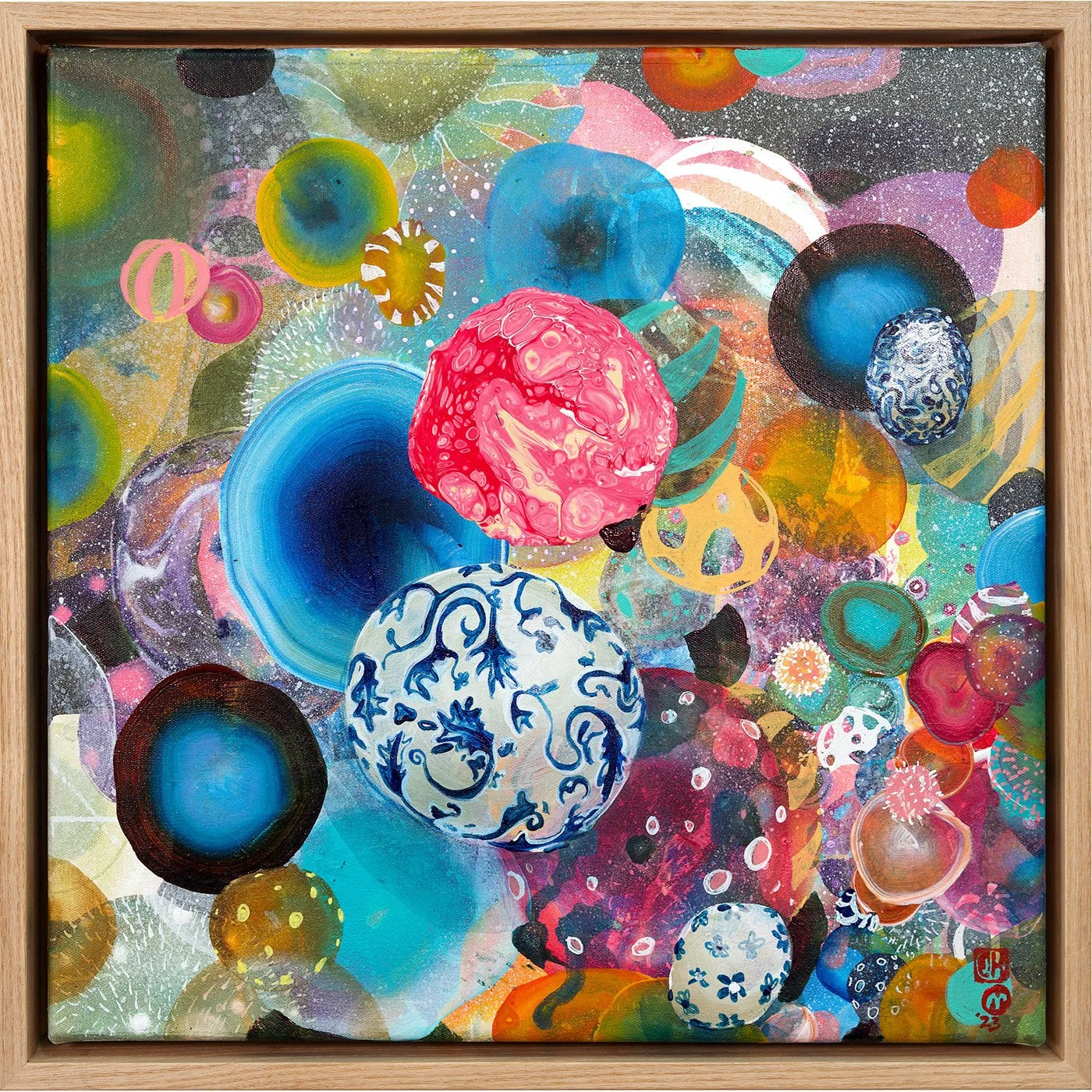 Deconstructed Vase of Dahlias