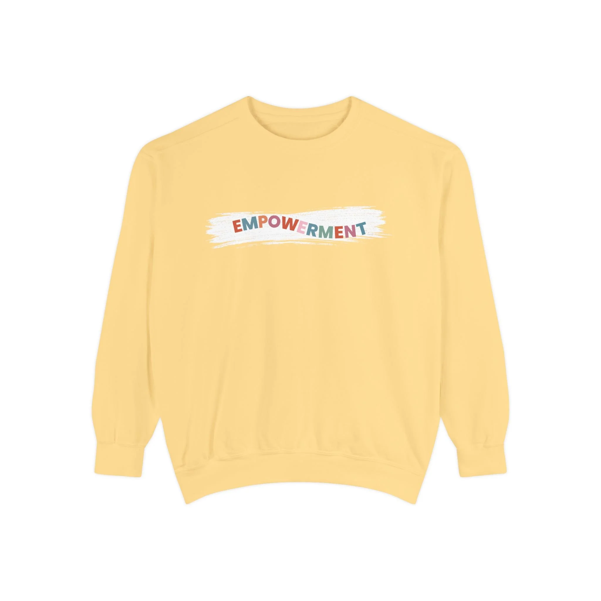 Empowerment Garment-Dyed Sweatshirt — Luxurious Relaxed-Fit Comfort
