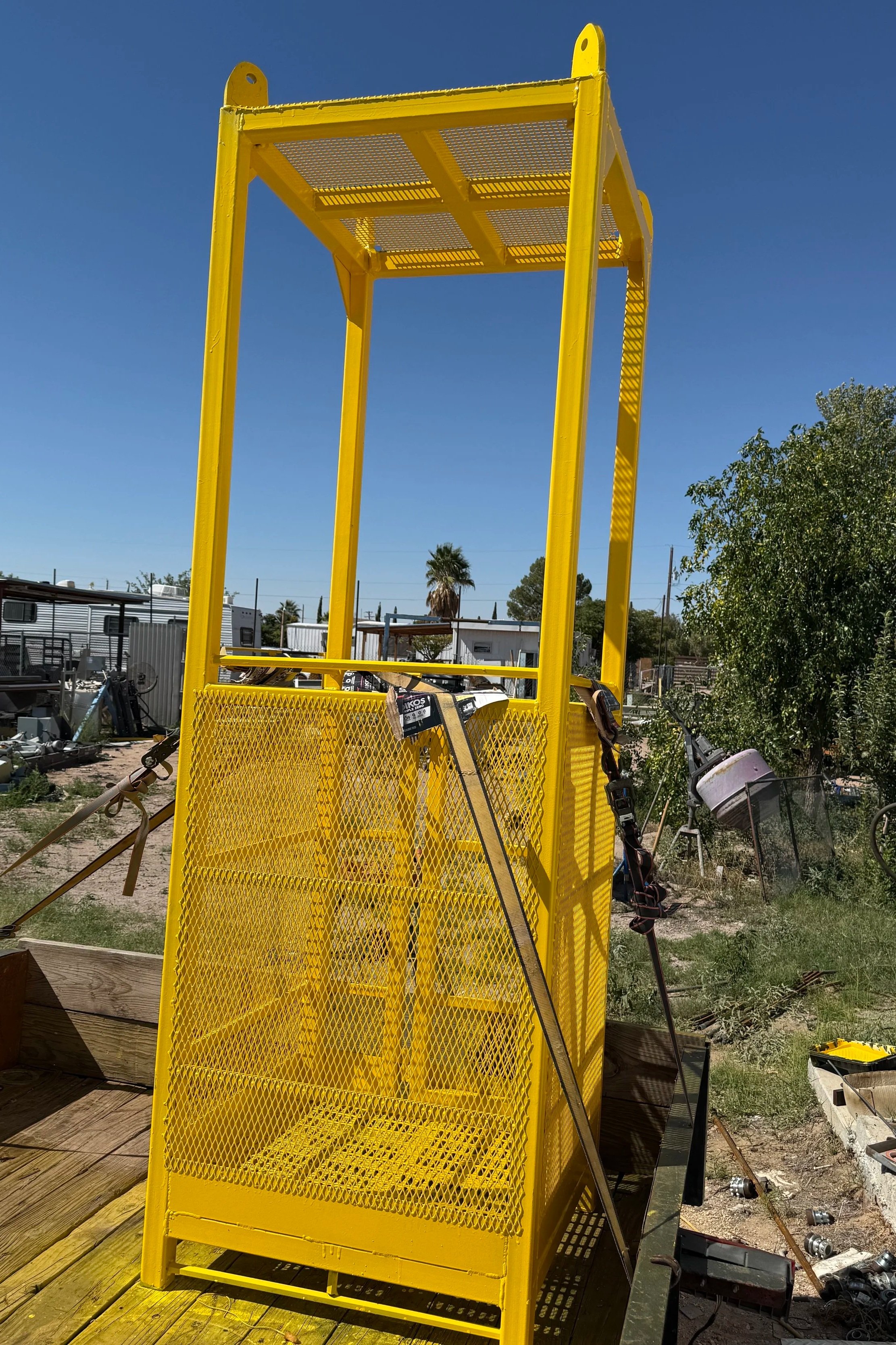 Fabricated Forklift Safety Cage