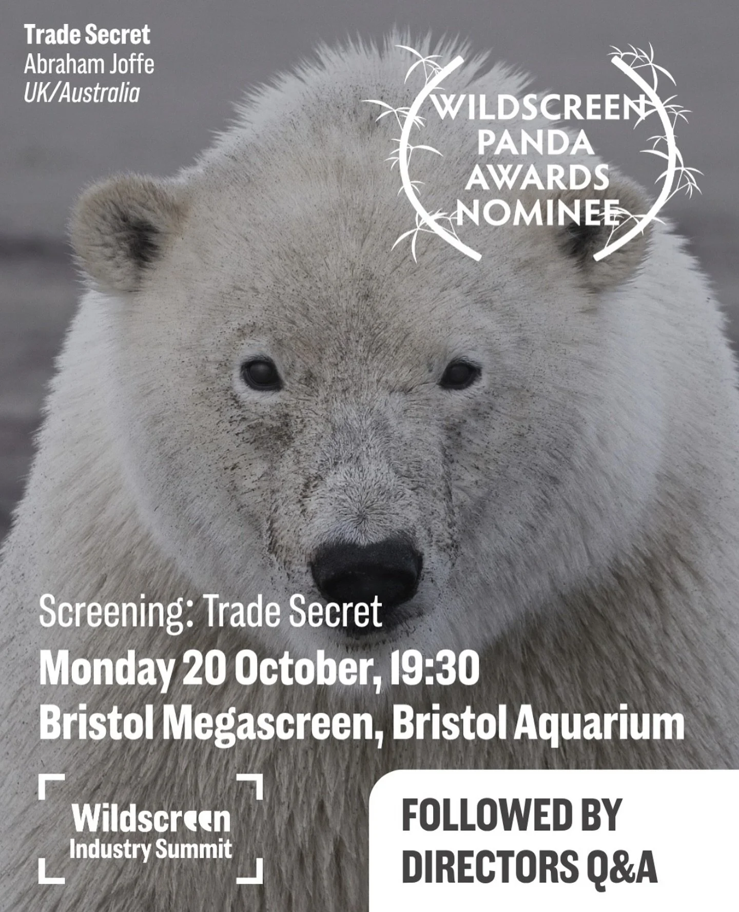 &ldquo;A life-changing film&rdquo; - Dr. Sylvia Earle

Join us for one night only screening of &lsquo;Trade Secret&rsquo; @tradesecretfilm as the OPENING FILM of the Wildscreen Industry Summit. Screening followed with live Q+A with director Abraham J