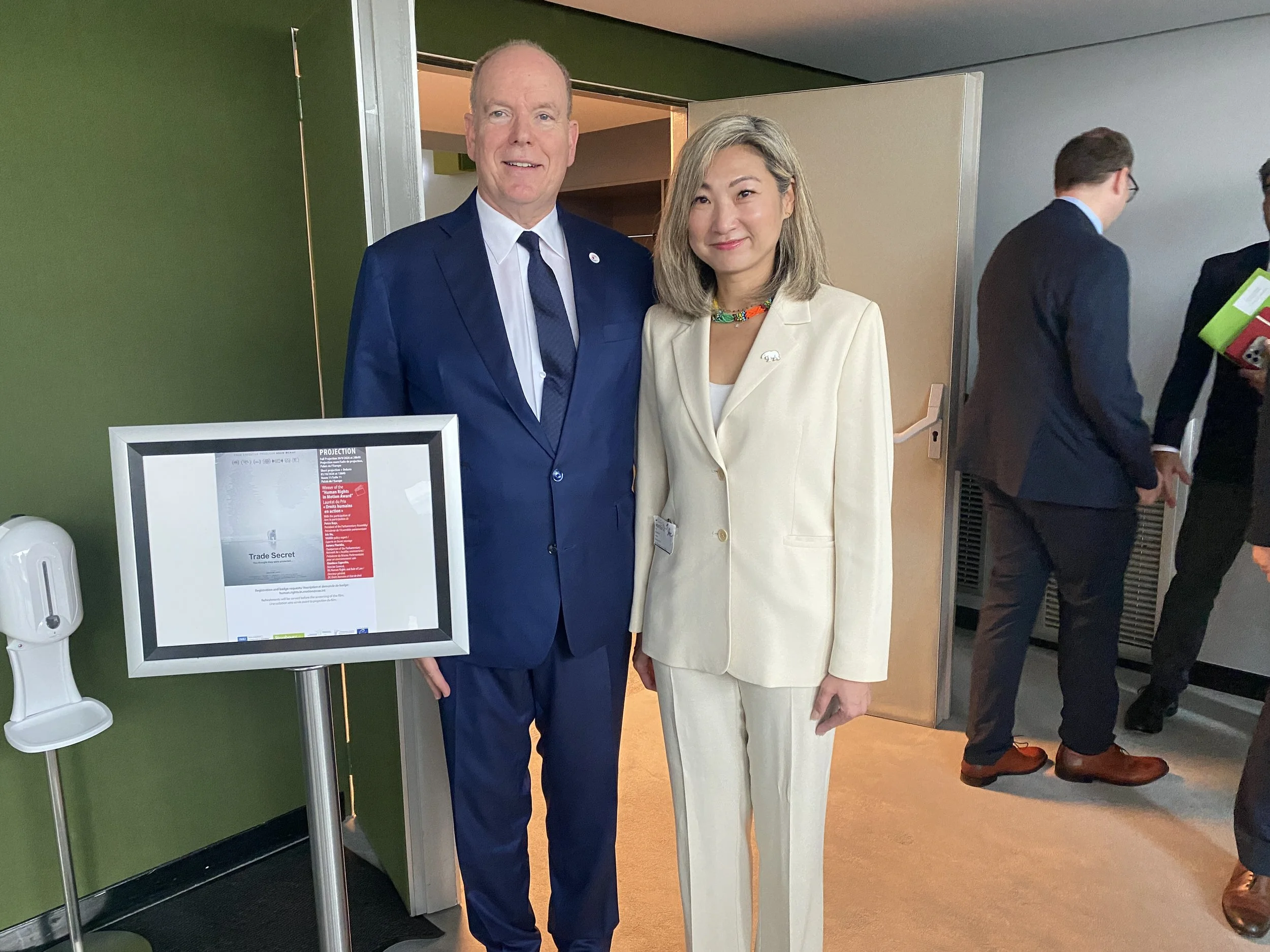 Prince Albert II of Monaco attends Trade Secret screening at the Council of Europe