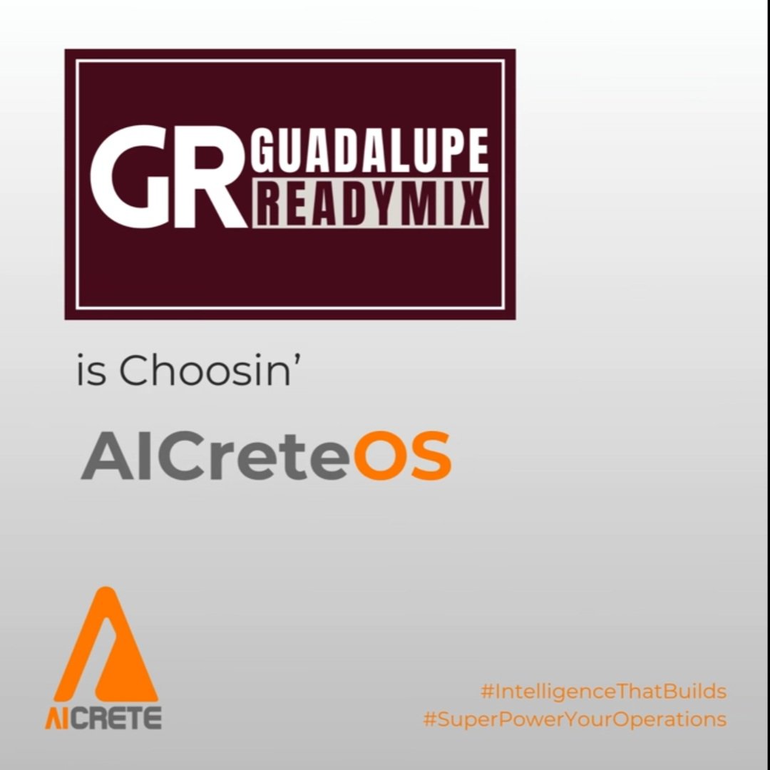 Guadalupe Readymix Accelerates the Future of Concrete with AICreteOS