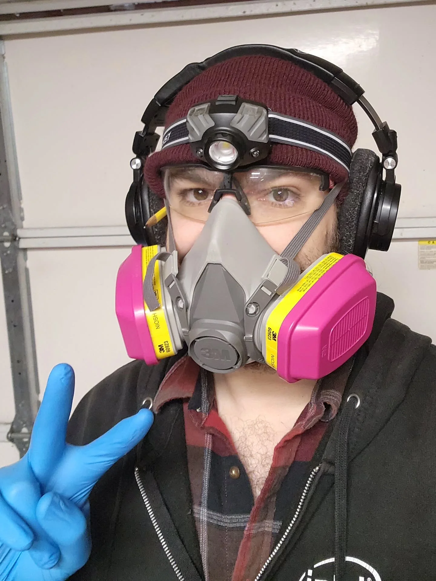 Behind the scenes of the 8'-tall Intel CPU build. Long days in a cold garage since this is too big to fit in the house, and solvent fumes aren't friendly. The contrast was stark between the solitude of building this for months and its warm reception 