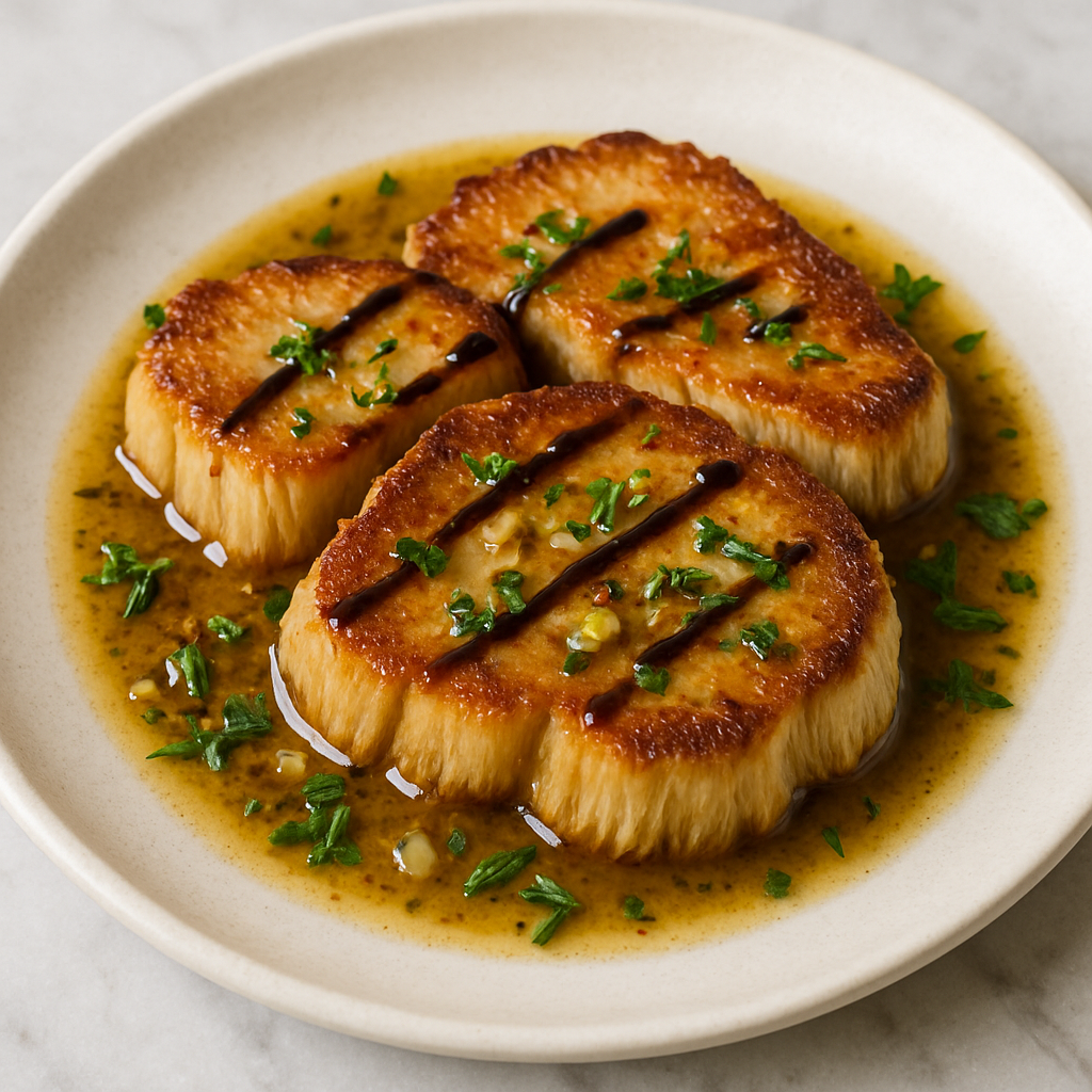 Pan-Seared Lion’s Mane “Steaks”