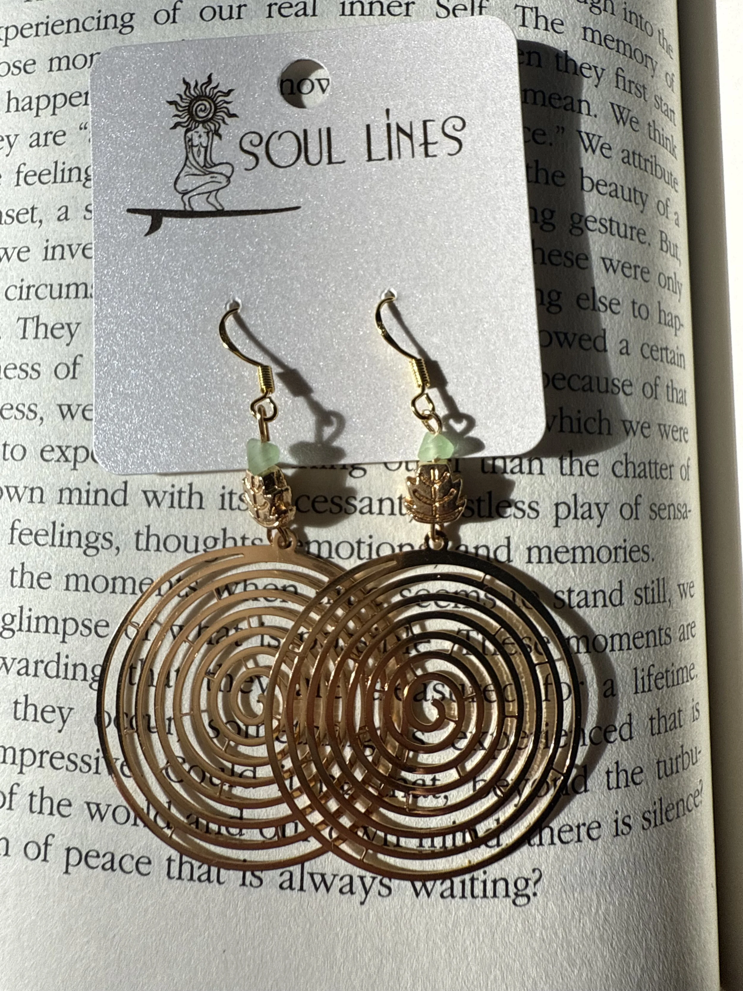Gold Spiral Earrings
