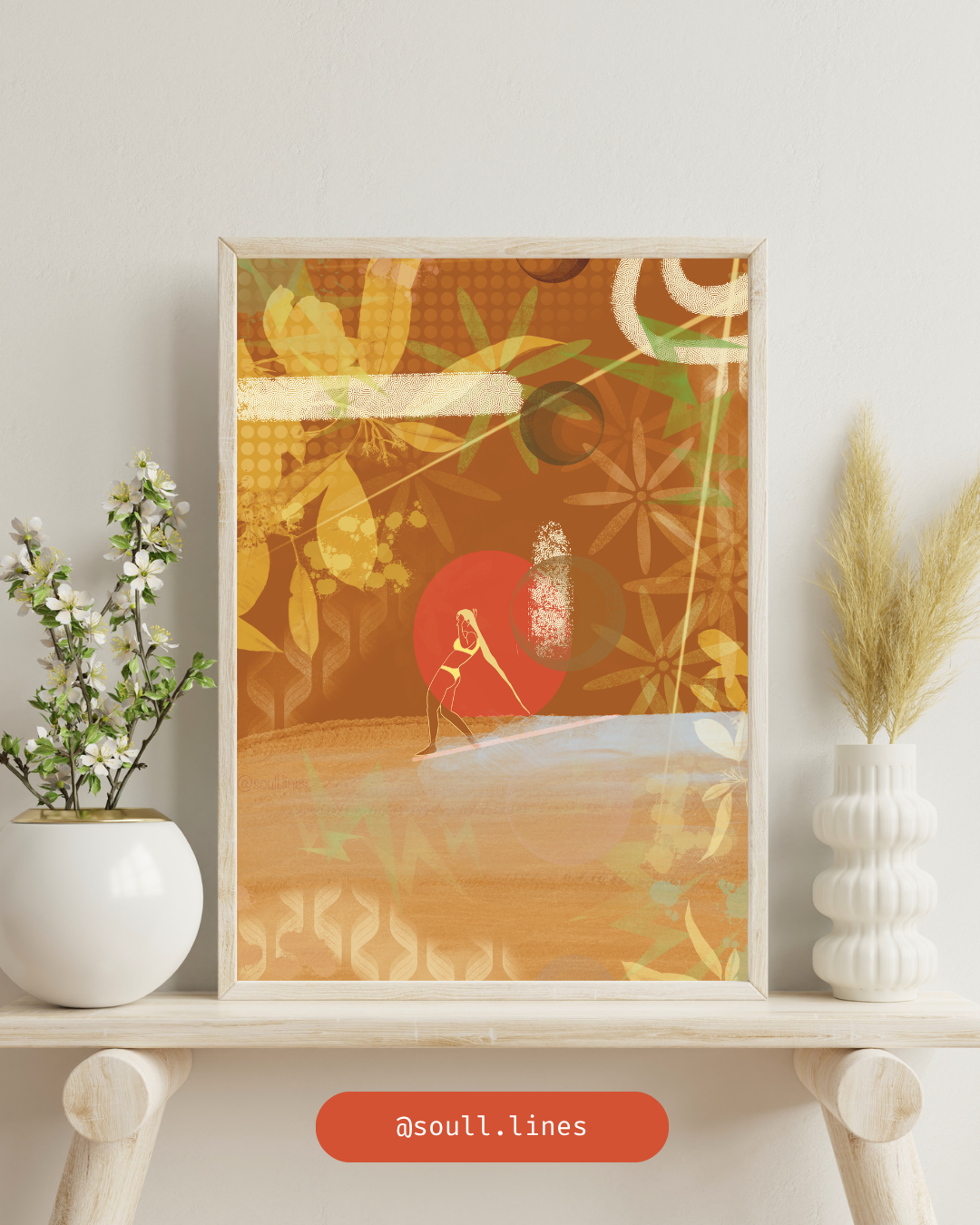 Sol Surfin -- Orange & Red