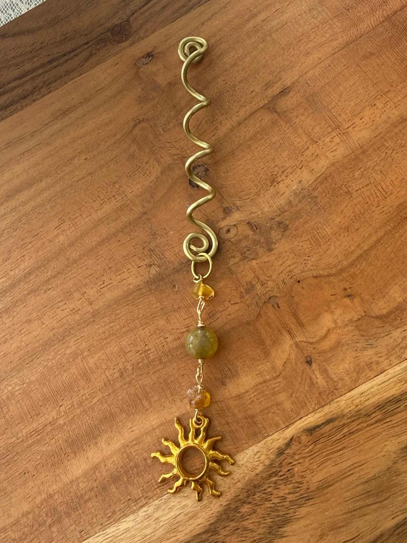 Hair Cuff - Gold Sun
