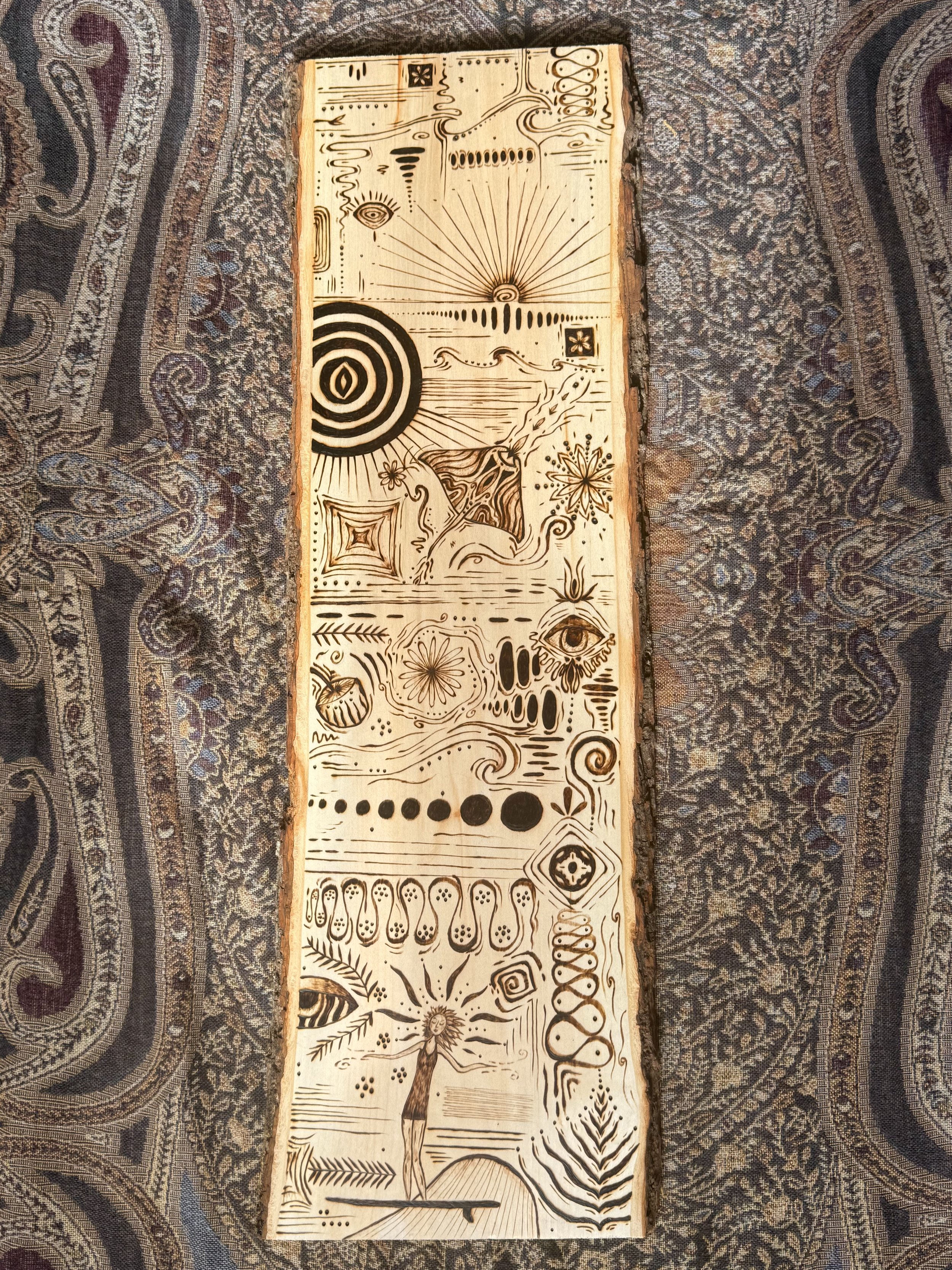 'Laughter of the Sea' Woodburning