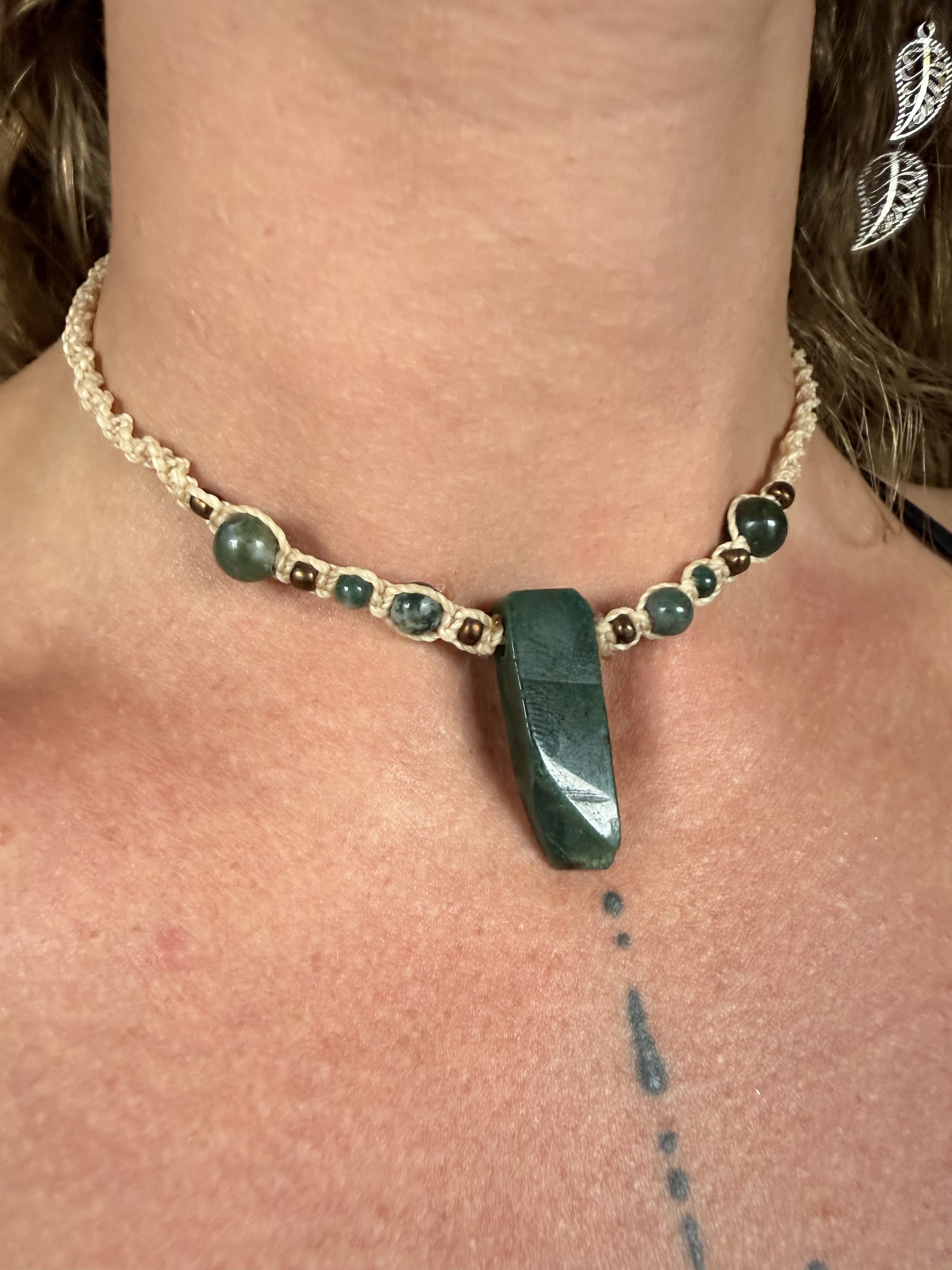 Moss Agate Choker