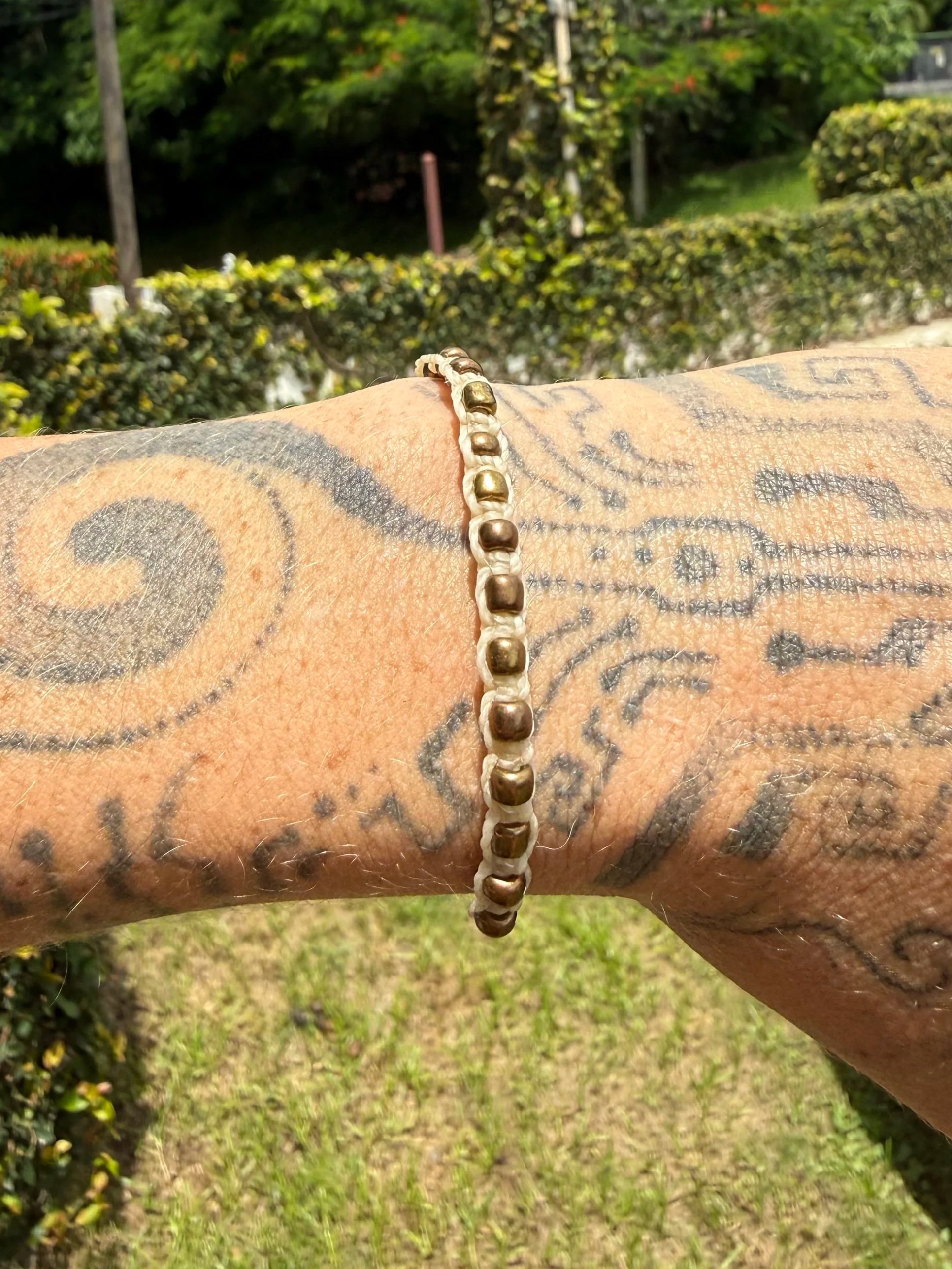 Bronze Beaded Bracelet