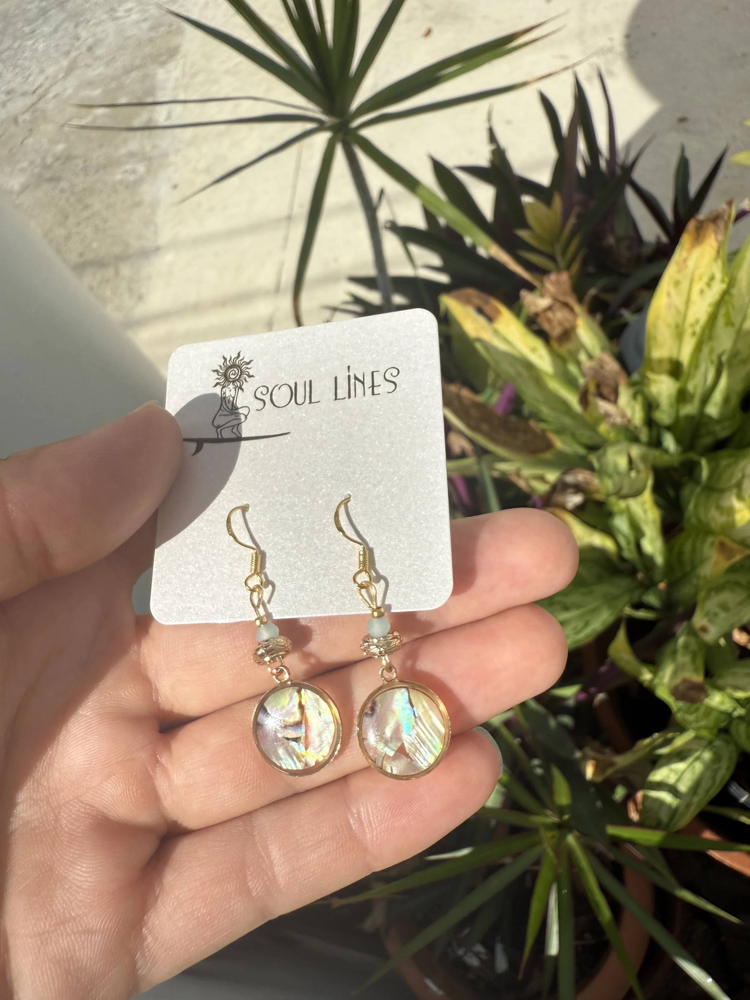 Gold Shell Earrings