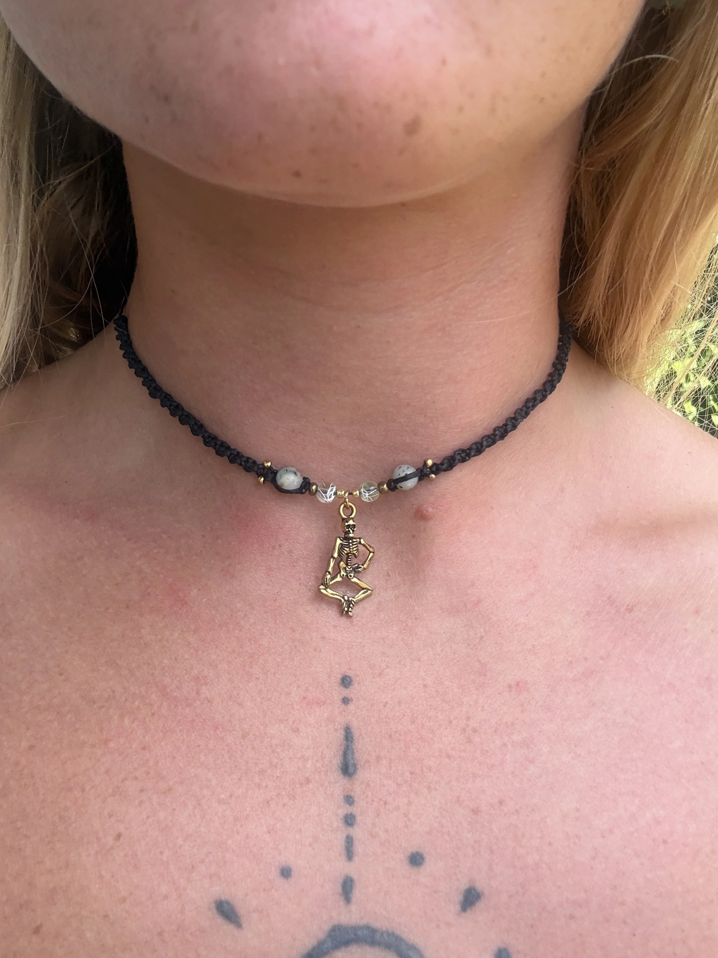 Gold Skeleton Choker