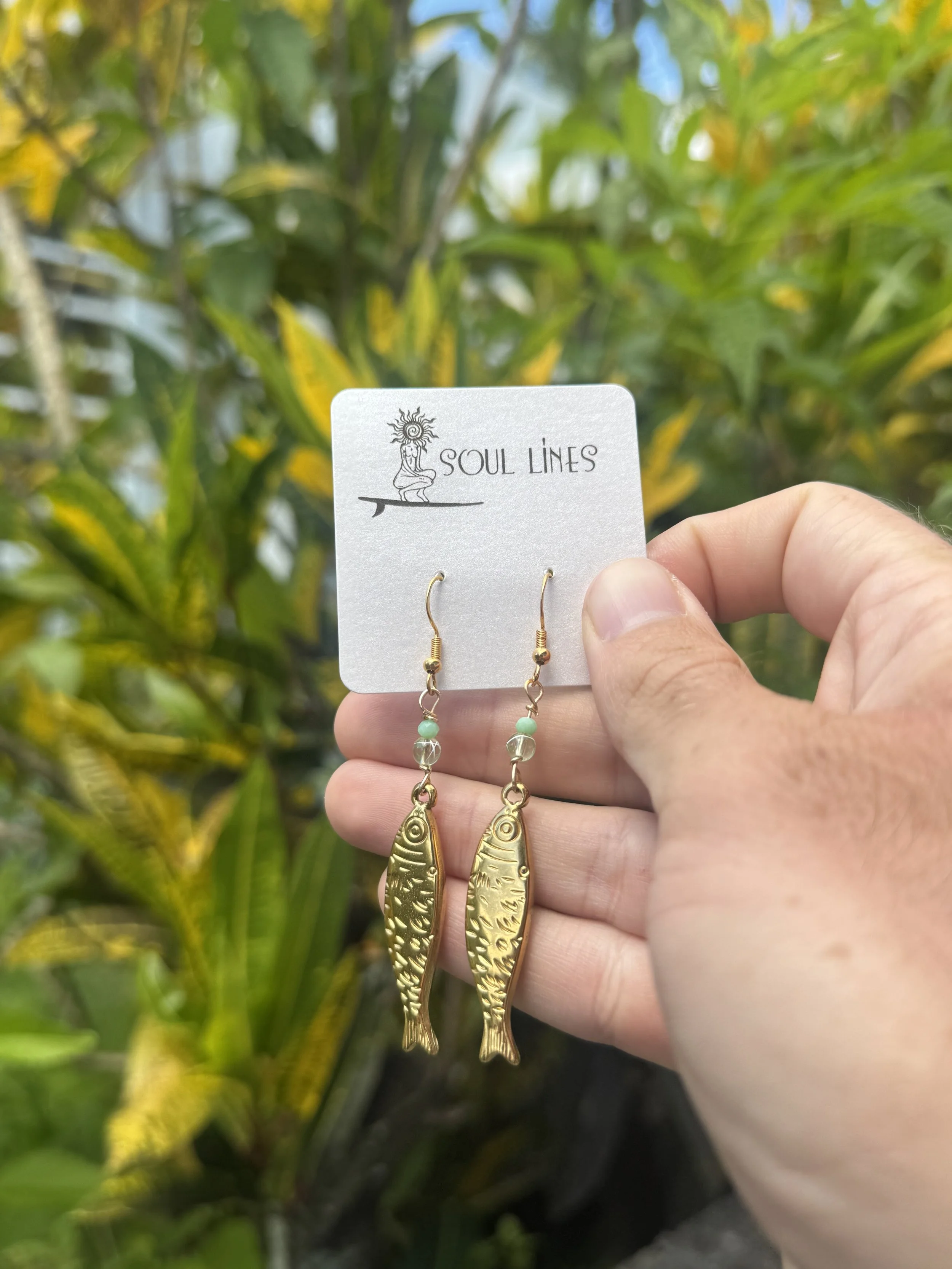 Gold Fish Earrings
