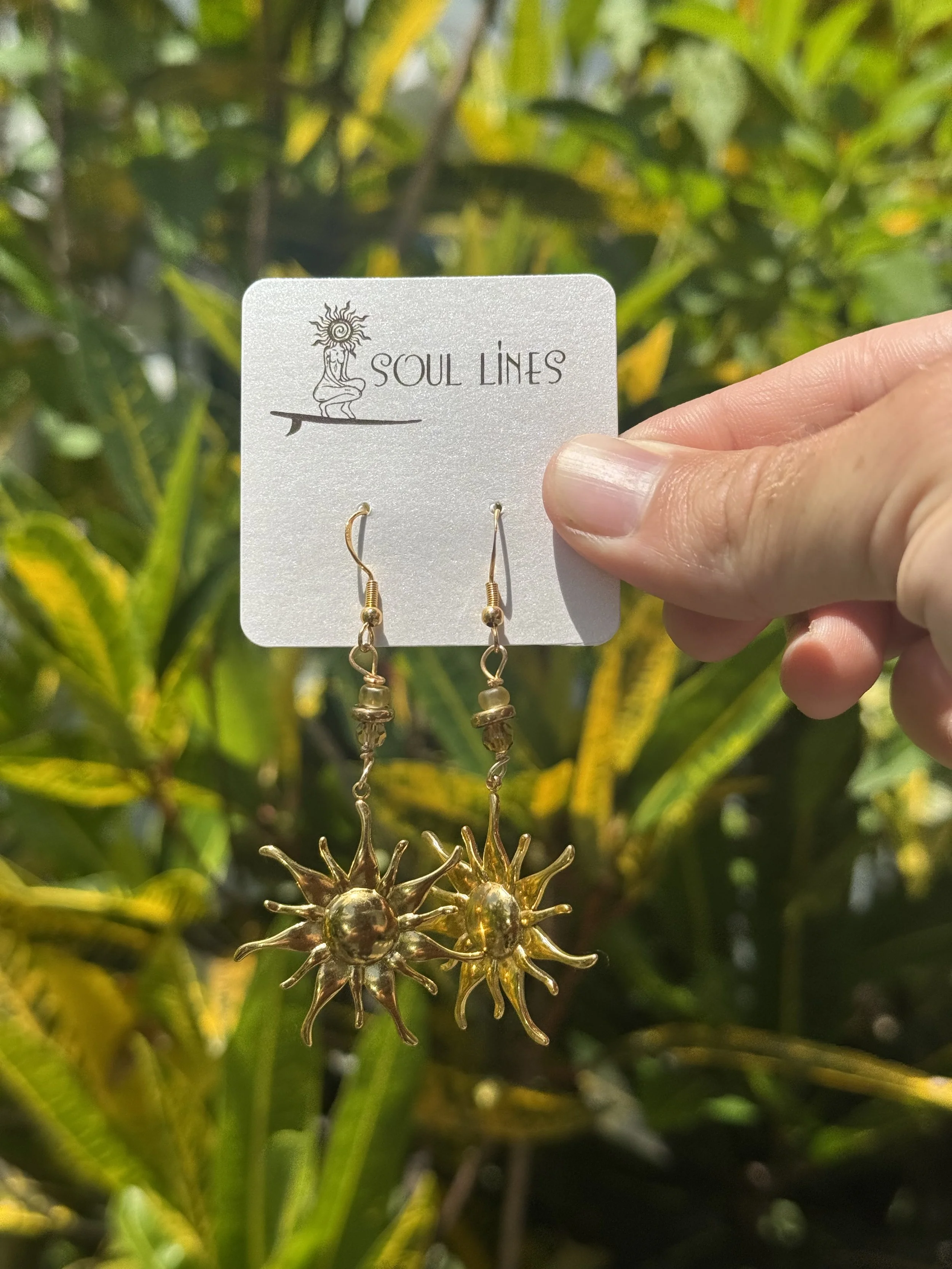 Gold Flower Earrings