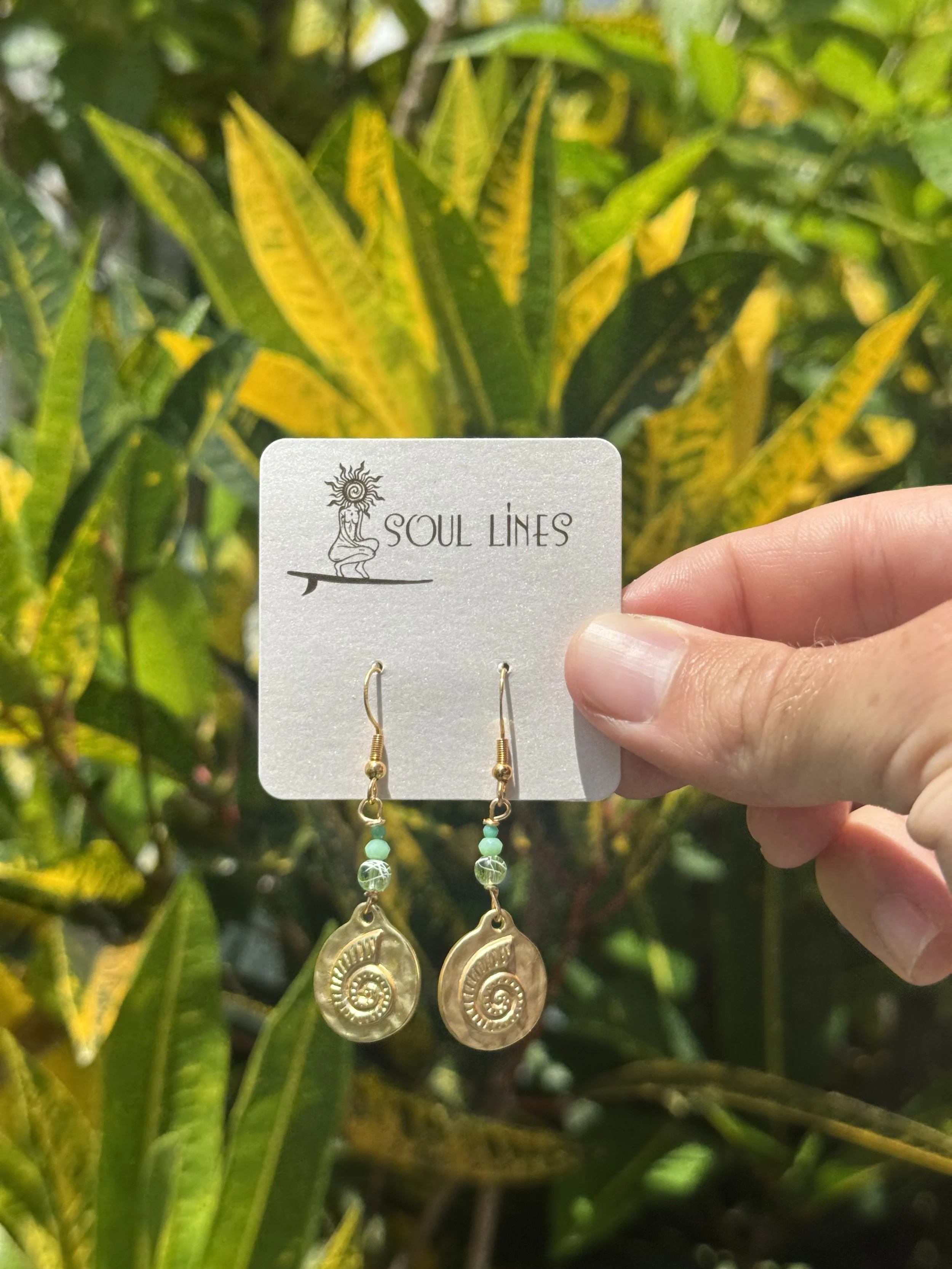 Gold Spiral Earrings