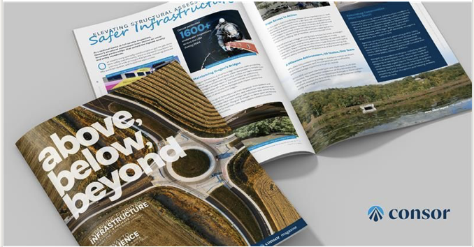 Project managed digital magazine including development of comprehensive distribution strategy across web, social media (LinkedIn/Instagram), employee sharing templates, external newsletter, and client outreach emails, with separate tracking links for