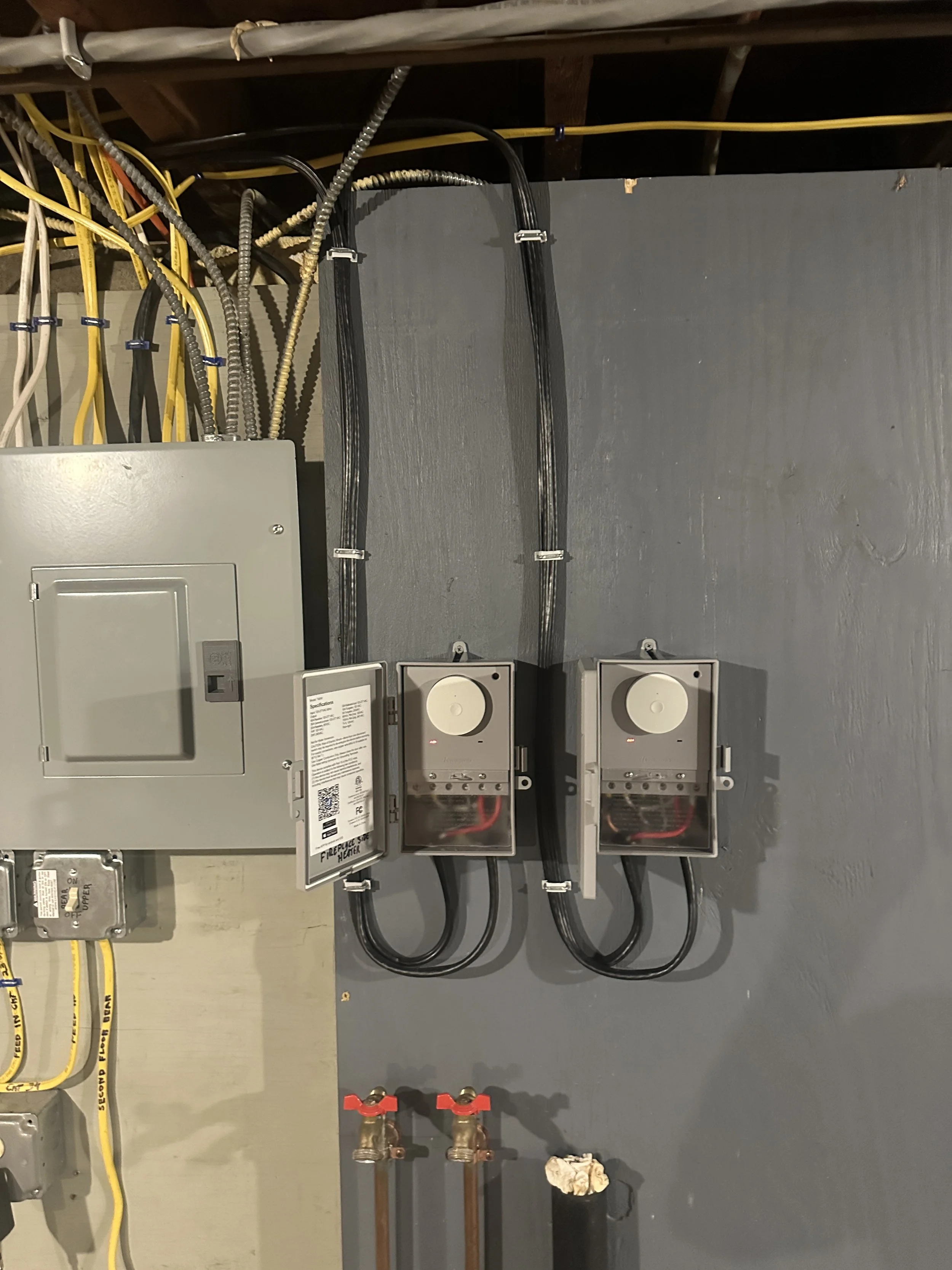 Smart home devices controlling patio heaters.