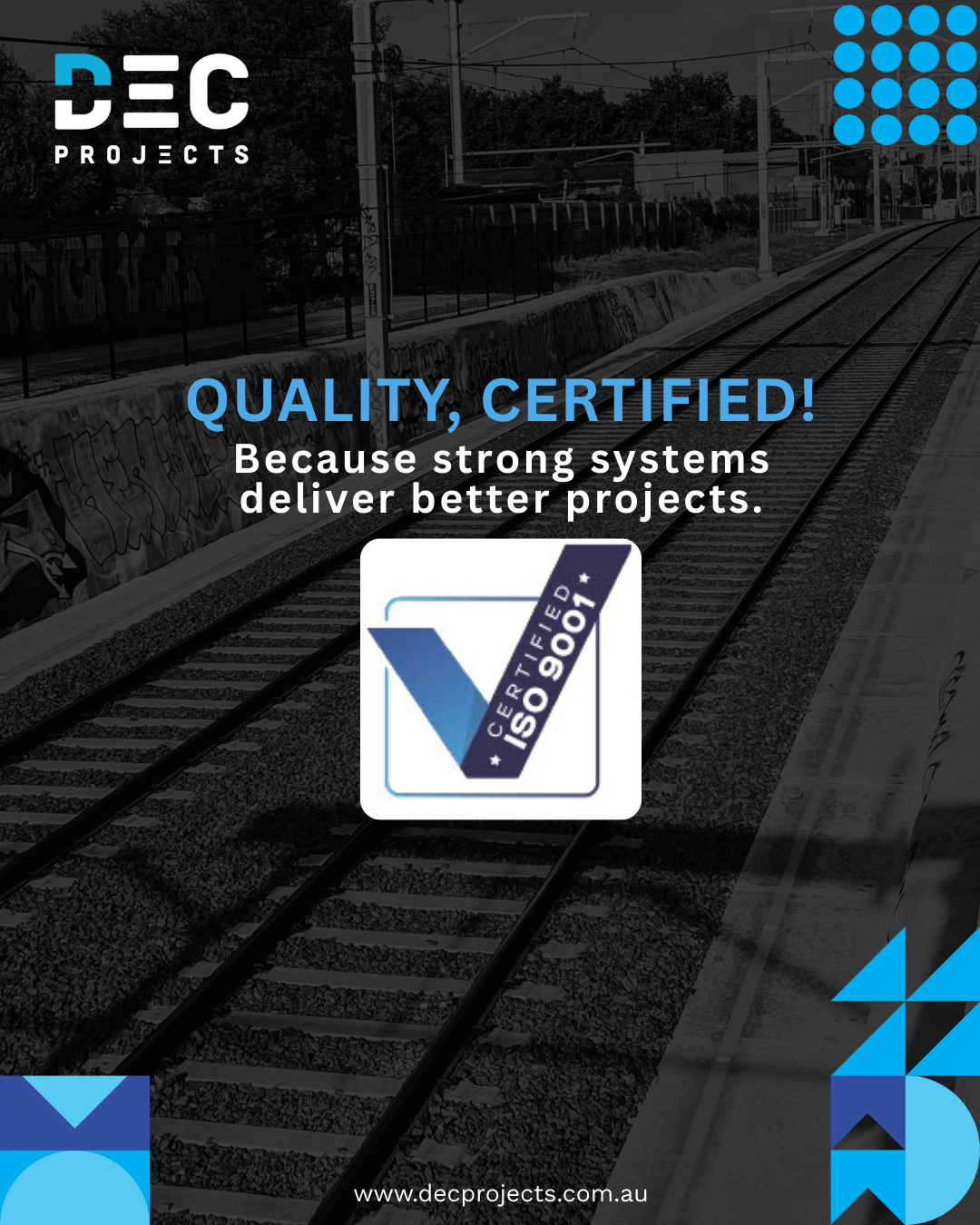 DEC Projects is now ISO 9001 certified!