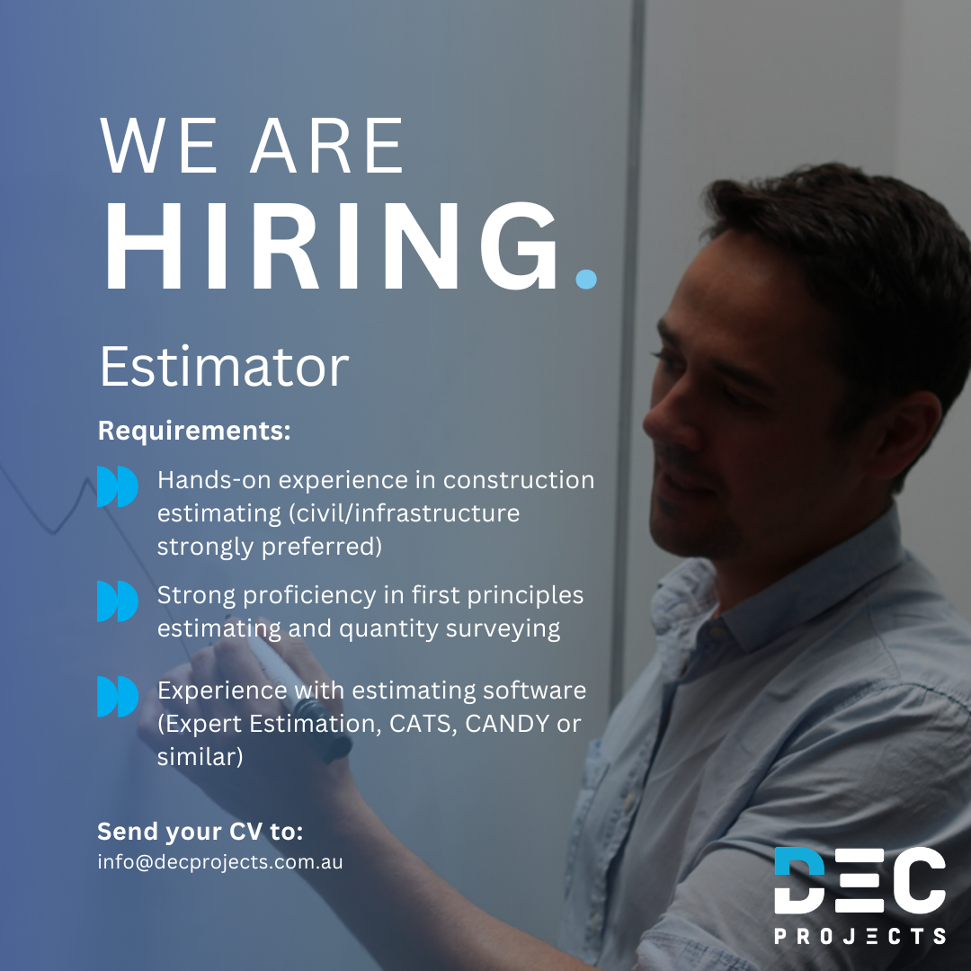 We are Hiring: Civil Estimator