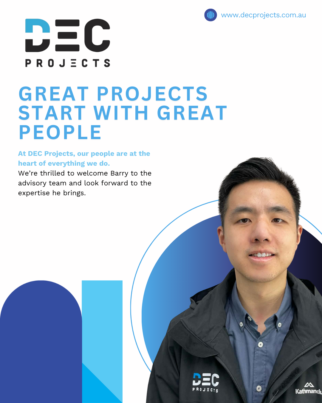 DEC Projects welcomes Barry to the Advisory team – Senior Quantity Surveyor providing construction cost estimating and commercial support for water utility and infrastructure projects in Australia.