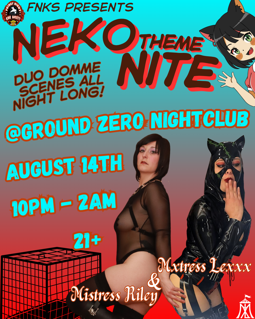 Neko Nite Featuring Mistress Riley