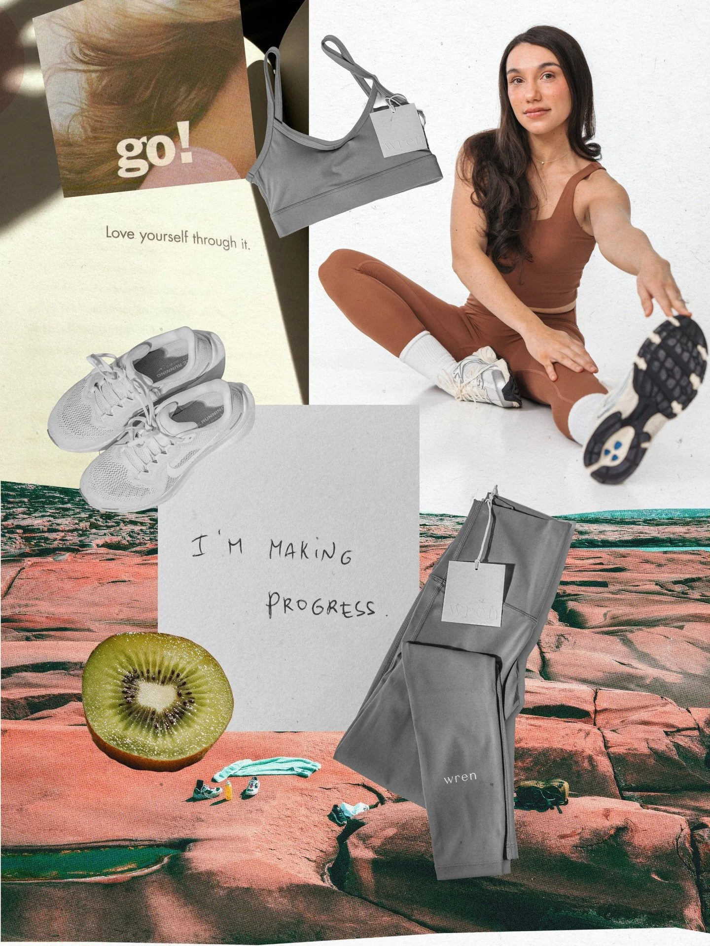 current obsession: matching sets + motivational quotes