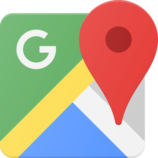 Google Maps icon with a large red location pin.