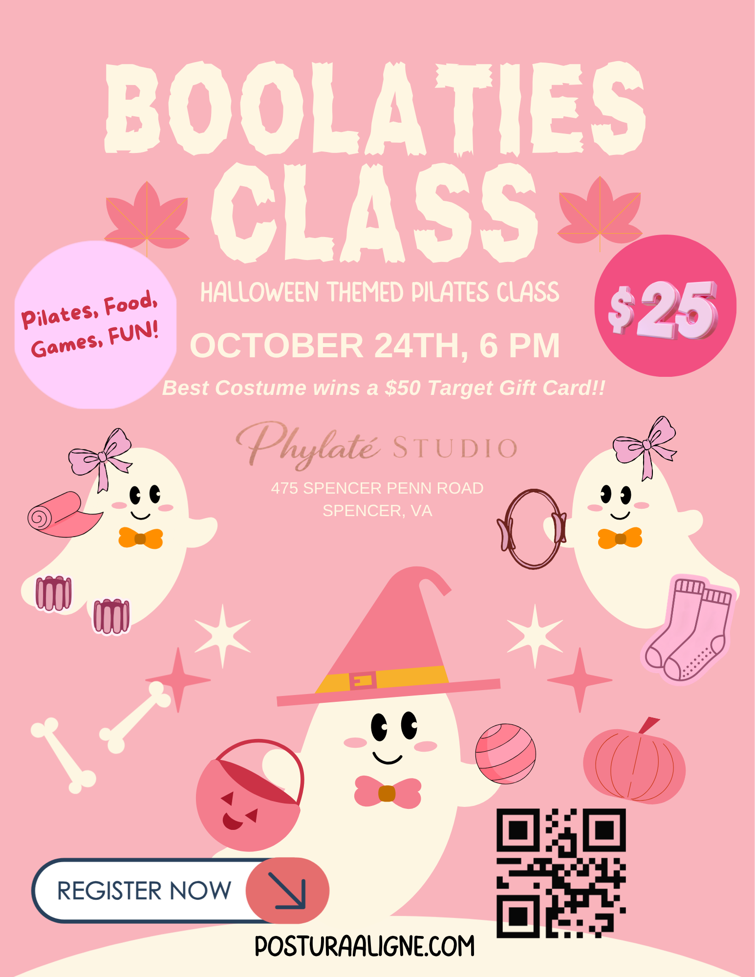 BOO-LATES: Halloween-Themed Pilates Class 🎃