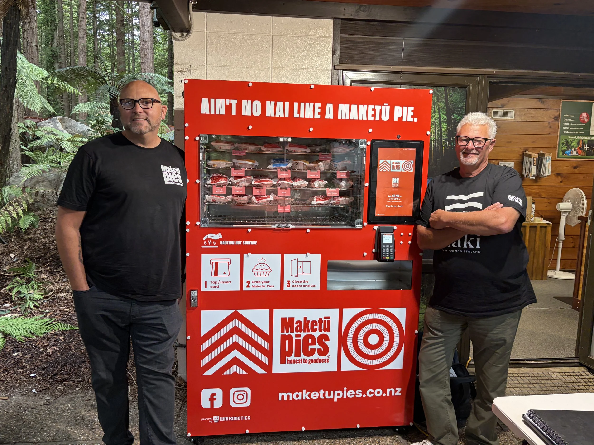 Maketū Pies now on tap at Rotorua redwoods