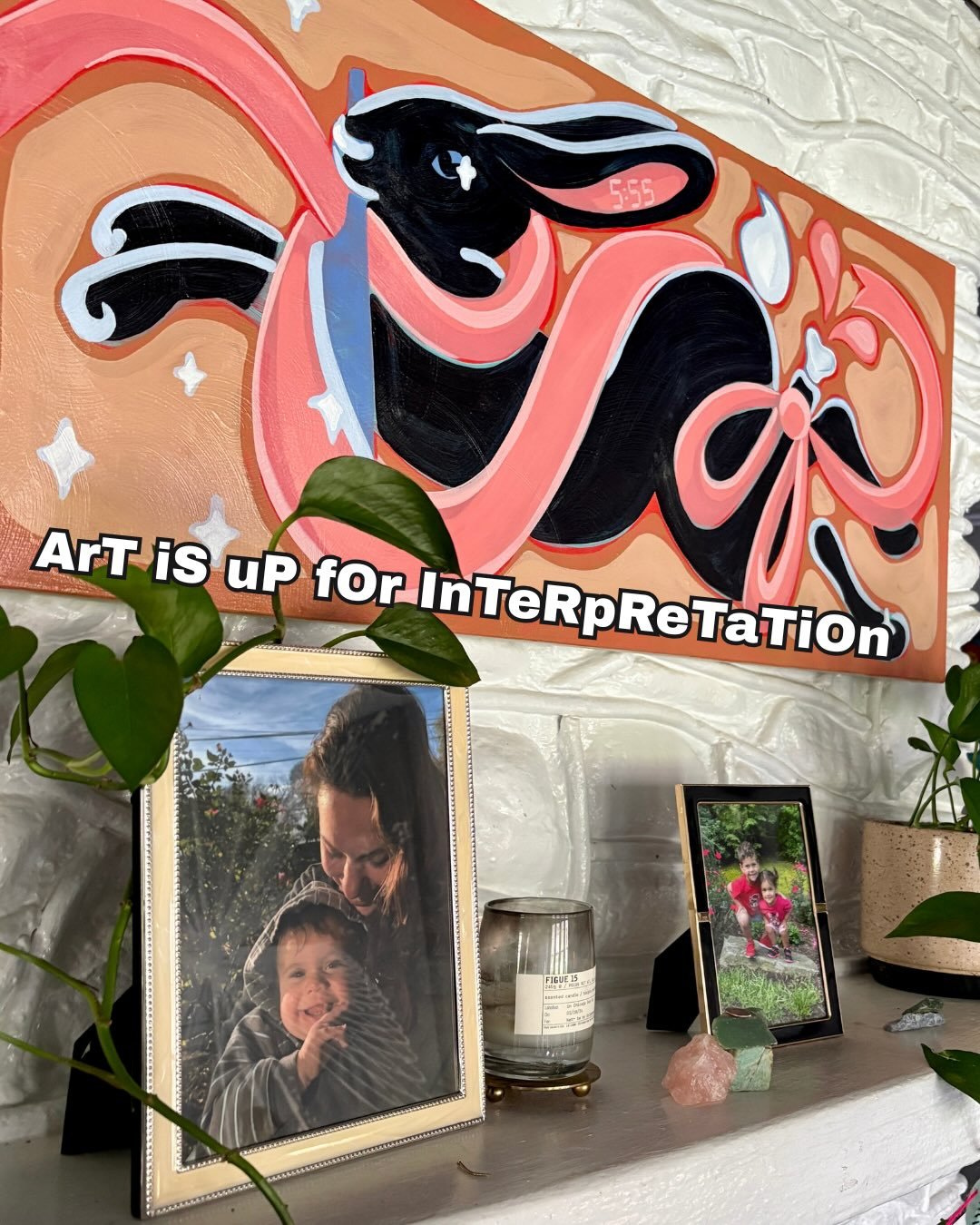 Can you tell I was raised Catholic? Lol happy Easter from the mf Easter bunny herself. 

Haven&rsquo;t been painting so much lately, but feeling the spring energy and trying to ride the wave. Join me bb 🖤