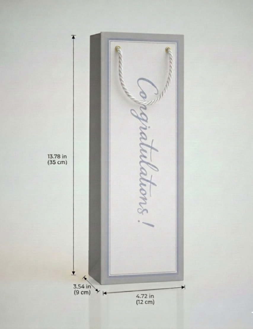 Iris Grey Blue Congrats Bag