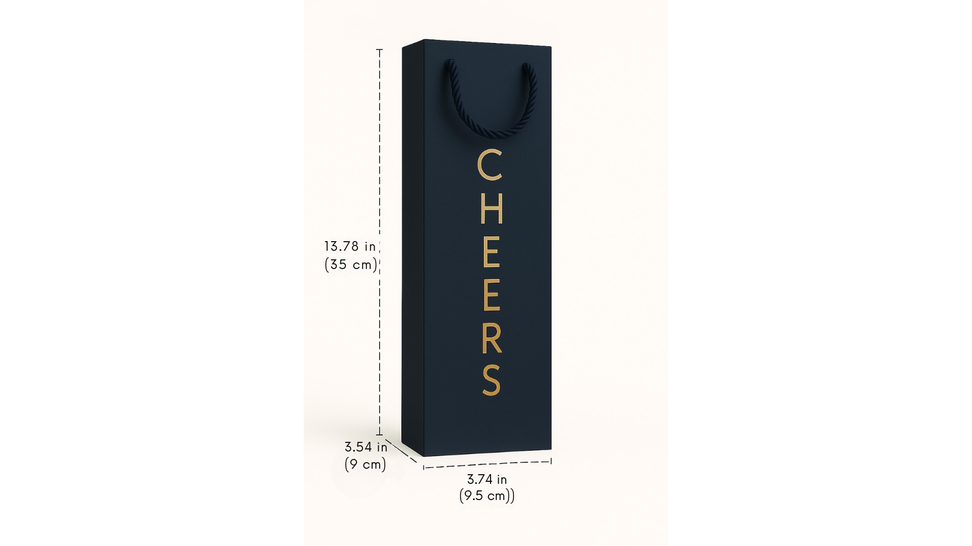 Black "CHEERS" Bag