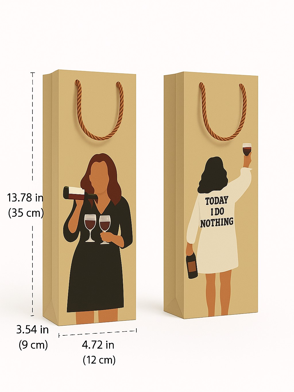 Today do nothing Drink it Wine Bag