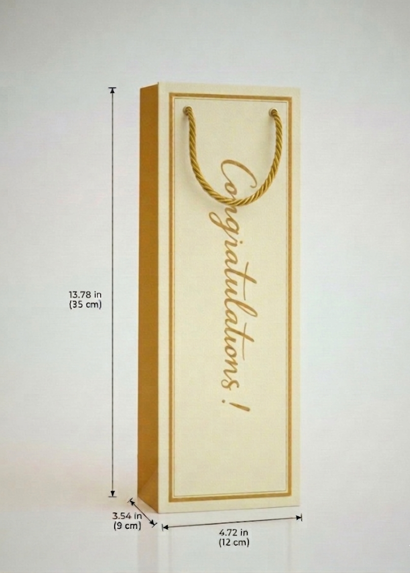 Golden Cream Congrats Bag