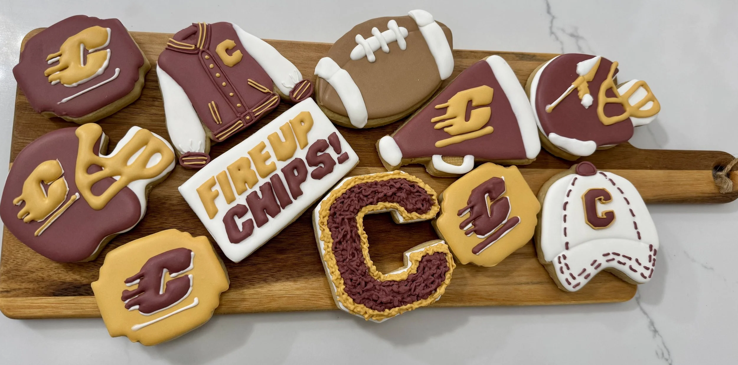 CMU Football Cookies